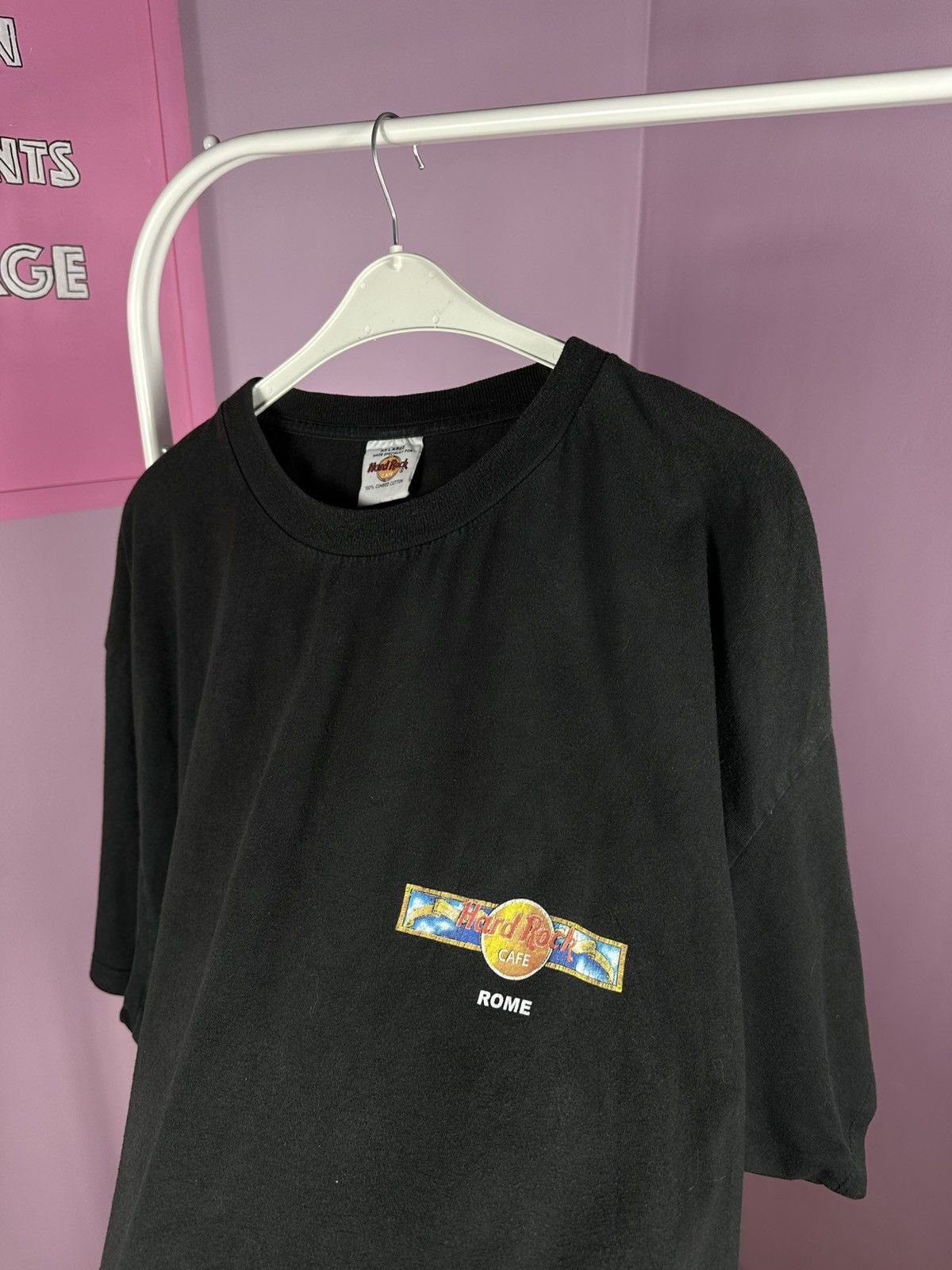 Hard Rock Cafe Hard Rock Cafe Rome Vintage 90s T Shirt Promo Distressed Size US XXL / EU 58 / 5 - 9 Thumbnail