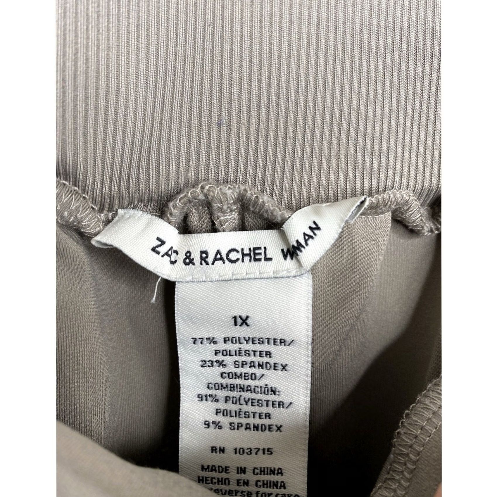 Vintage Zac & Rachel Pants Womens 1X Tan Pull On Crop Wide-Leg Pockets Beach Casual Size 25" / US 0 / IT 36 - 5 Thumbnail