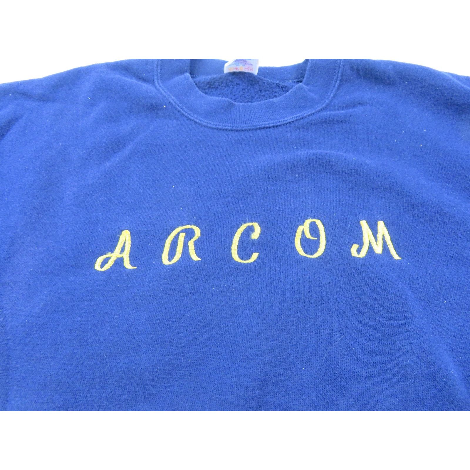 Jerzees Arcom College Sweatshirt, Navy Blue SZ XL 1990s Size US XL / EU 56 / 4 - 4 Thumbnail