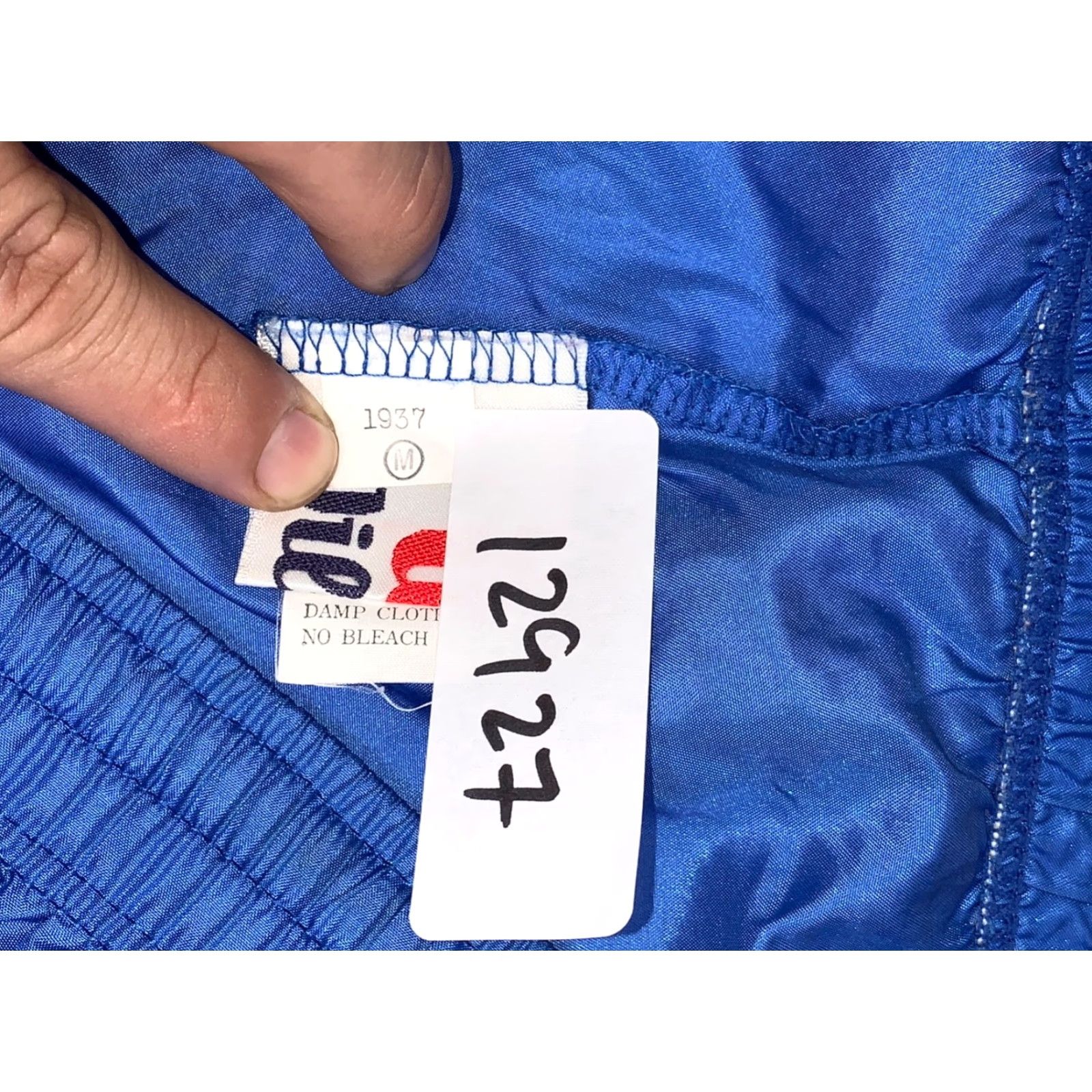 Wilson VINTAGE Wilson Track Pants Men M Blue Elastic Waist Pockets Nylon Drawstring Size US 31 - 2 Thumbnail