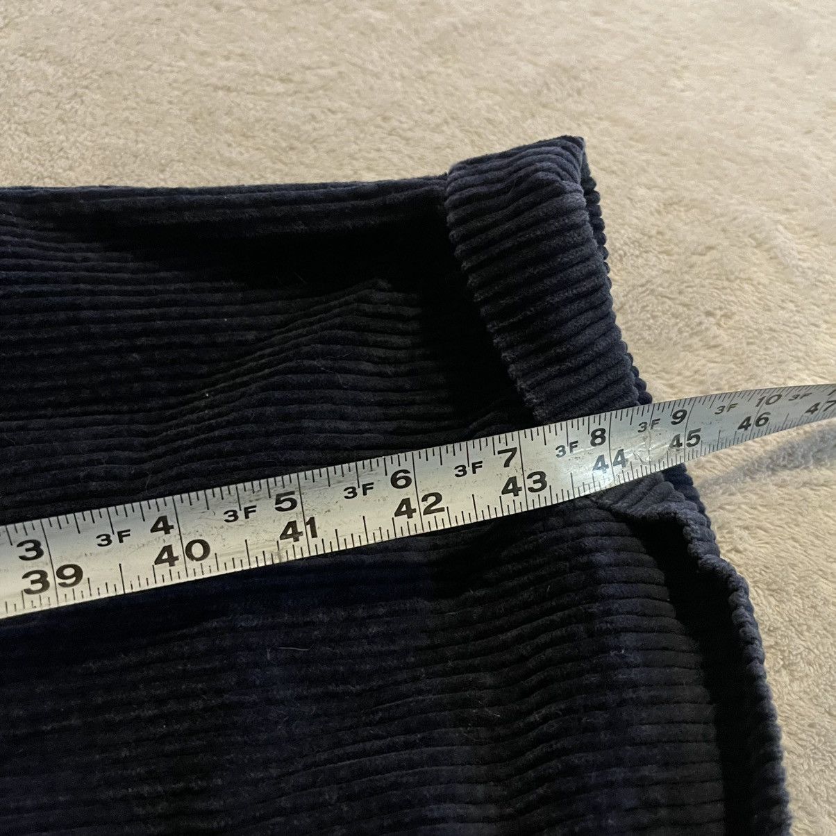 Hunt Club Vintage 90s Hunt Club Mens 44x32 Corduroy Pants Navy Blue Size US 40 / EU 56 - 9 Thumbnail