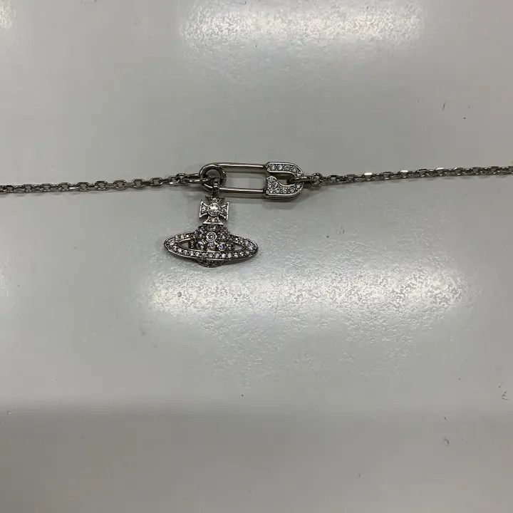 Vivienne Westwood Vivienne Westwood Lucrece Crystal Safety Pin Necklace Size ONE SIZE - 5 Thumbnail