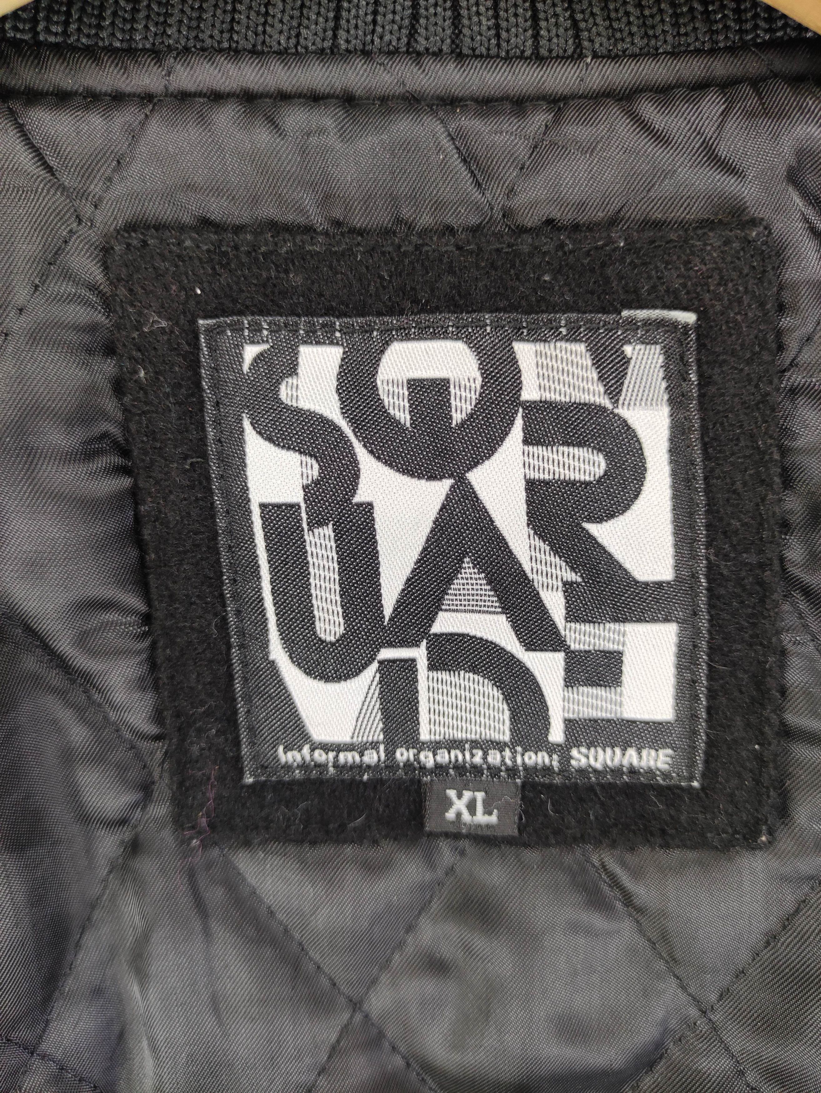 Japanese Brand Vintage Square Varsity Wool Jacket Big Logo Snap Button Size US M / EU 48-50 / 2 - 4 Thumbnail