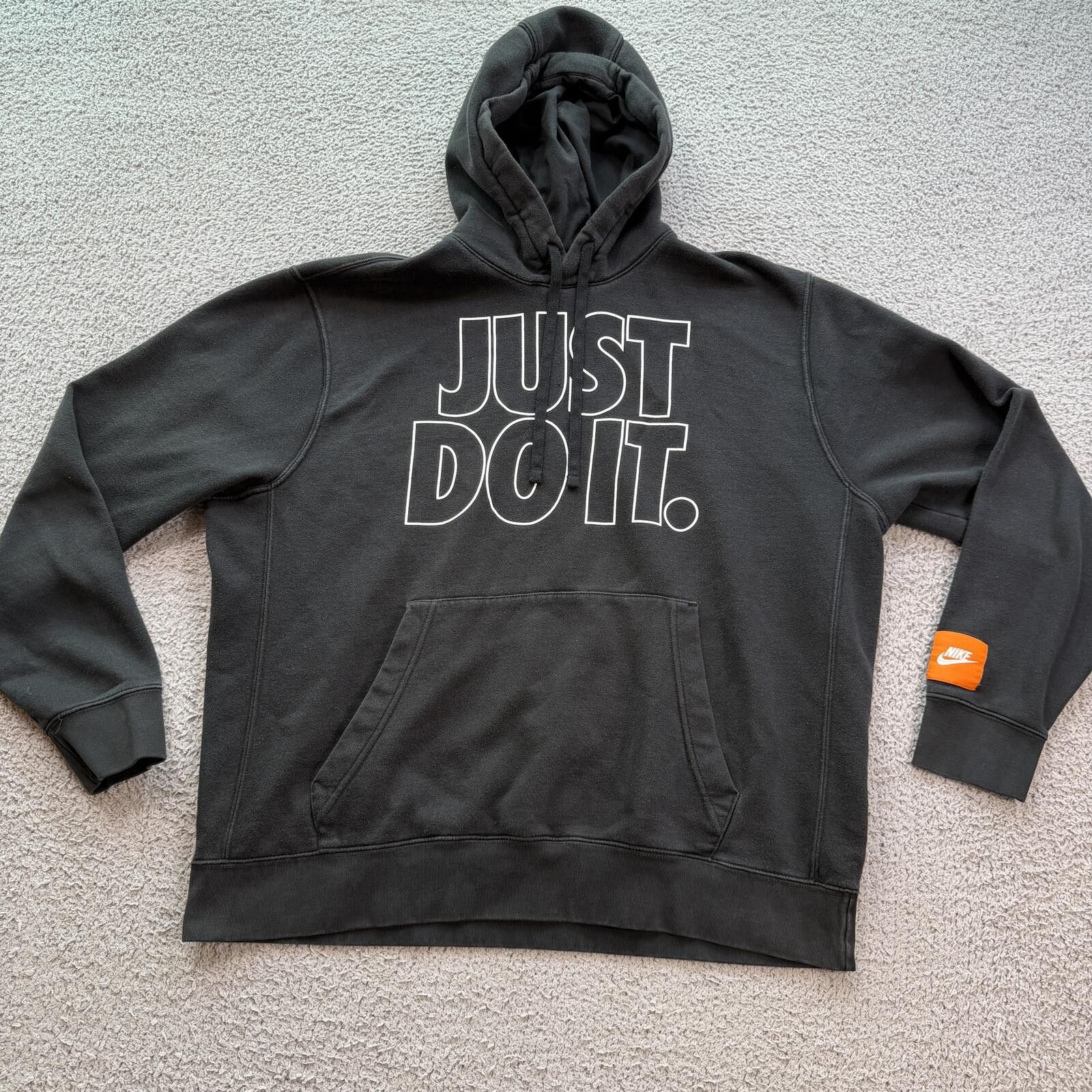 Nike Nike Just Do It Hoodie Black XL Pullover Sweatshirt Size US XL / EU 56 / 4 - 1 Thumbnail