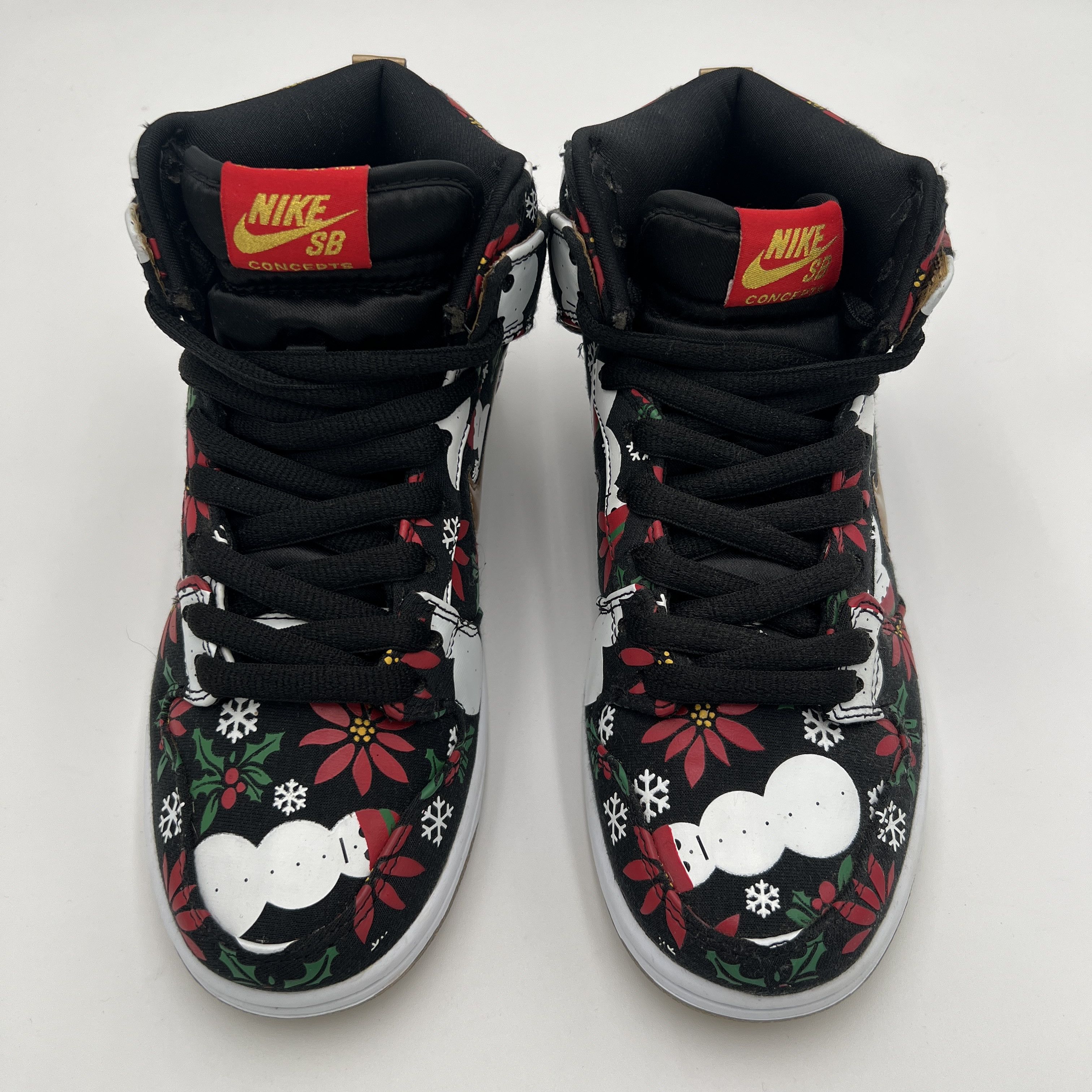 CNCPTS × Nike Nike SB Dunk High Concepts Ugly Christmas Sweater Black Size US 6 / EU 39 - 2 Thumbnail