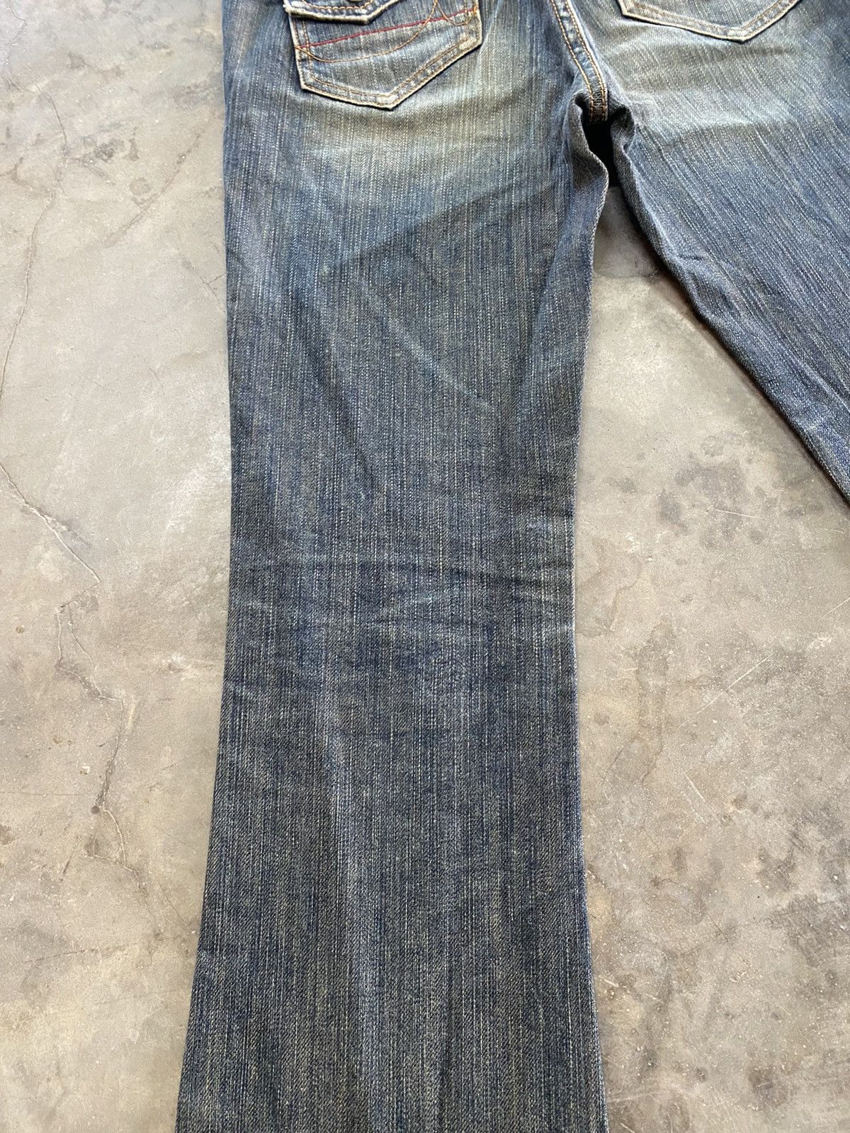 Hysteric Glamour × If Six Was Nine × Japanese Brand Flare Jeans Sweet Camel Mud Rusty Denim Size US 29 - 4 Thumbnail