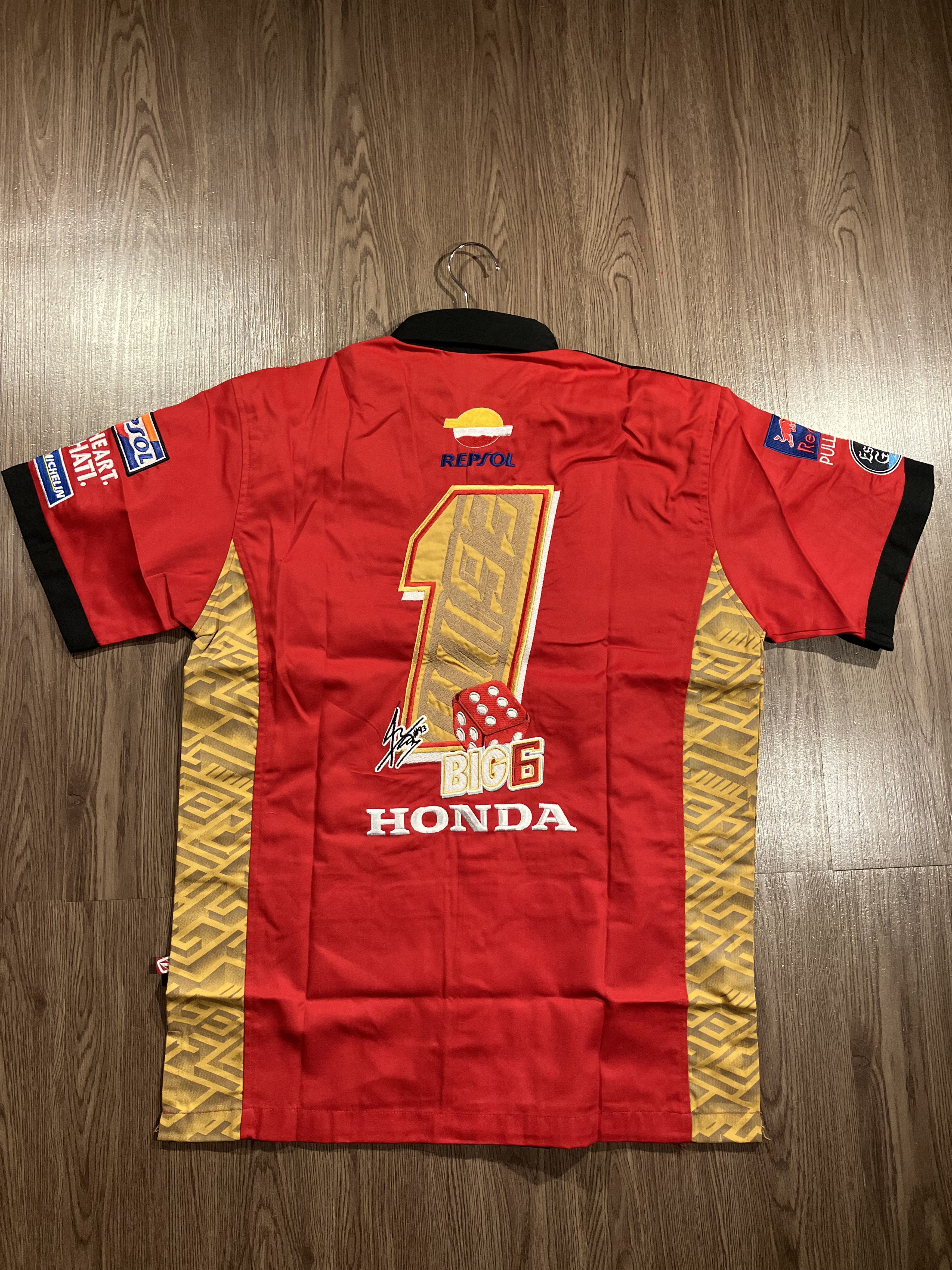 Honda Marc Marquez HRC Repsol 2017 Big 6 World Champion Workshirt Size US XL / EU 56 / 4 - 6 Thumbnail