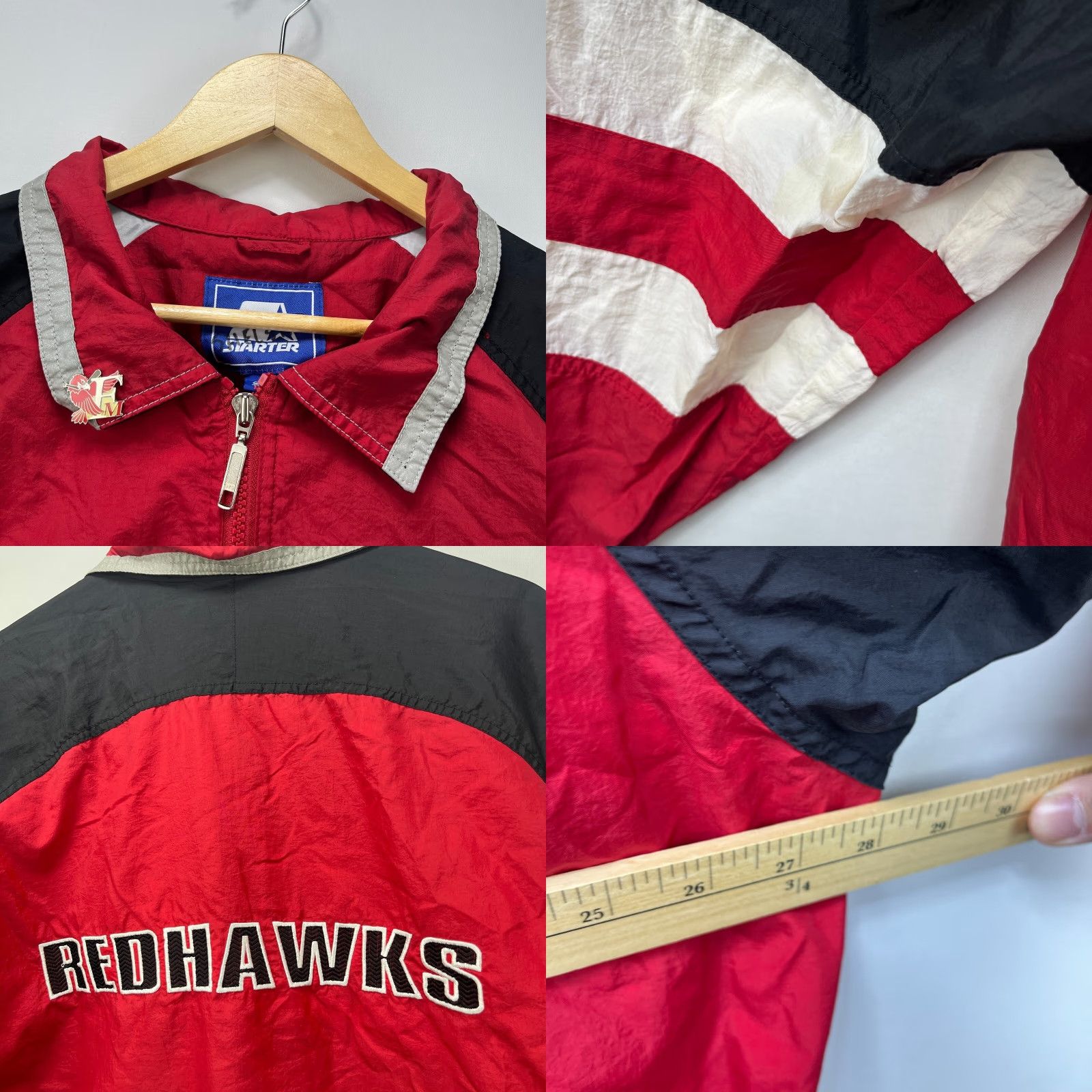 Starter VINTAGE Starter Windbreaker Jacket 2XL Mens Red Size US XXL / EU 58 / 5 - 8 Thumbnail