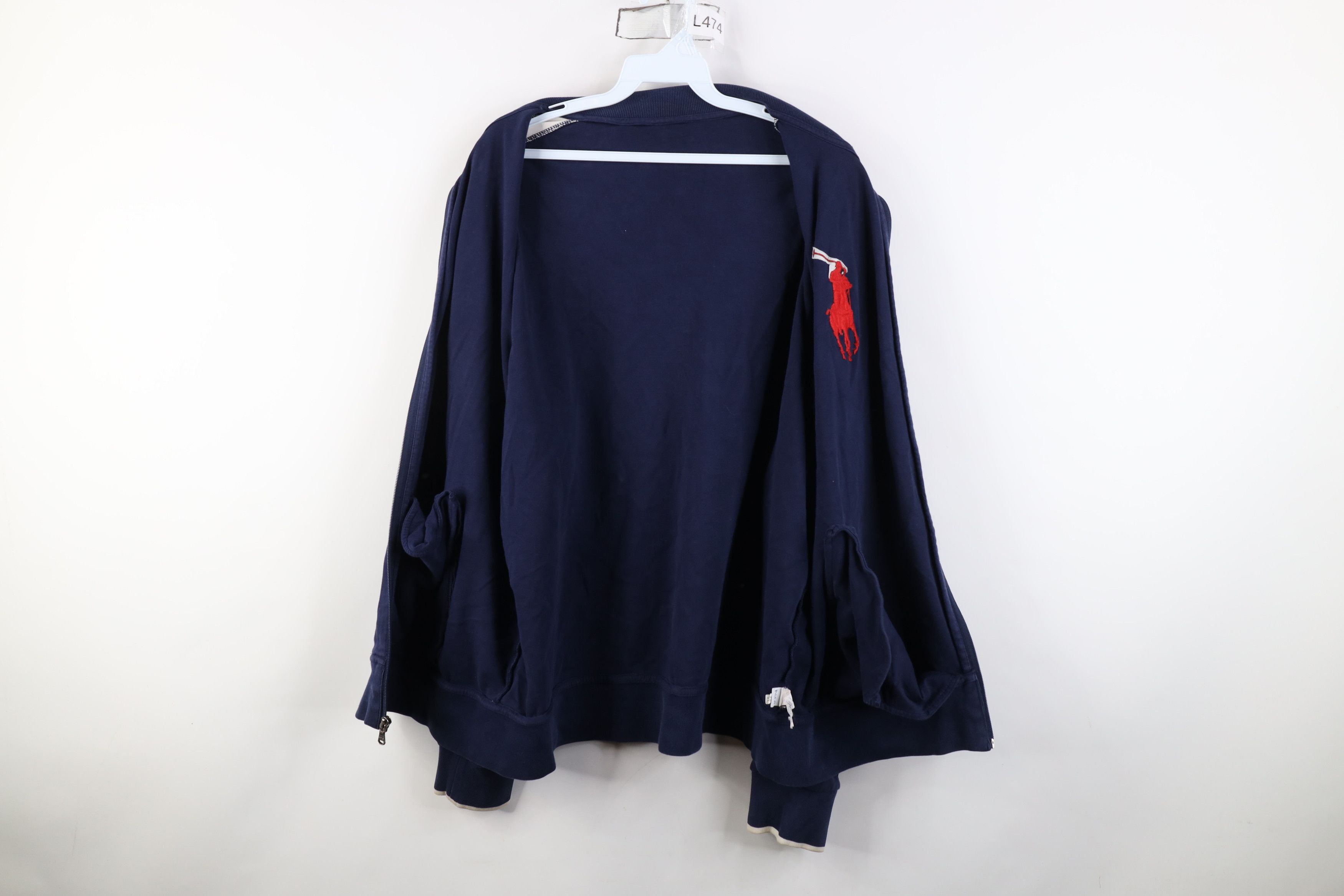 Ralph Lauren Vintage 90s Y2K Ralph Lauren Spell Out Big Pony Zip Jacket Size US XL / EU 56 / 4 - 10 Thumbnail