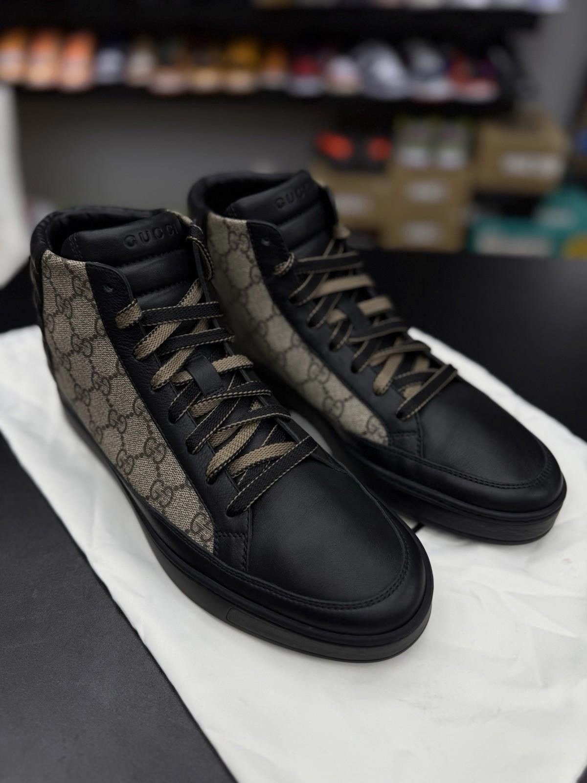 Gucci Authentic Gucci GG Monogram Logo Leather Sneakers 7.5G/8US Size US 8 / EU 41 - 5 Thumbnail