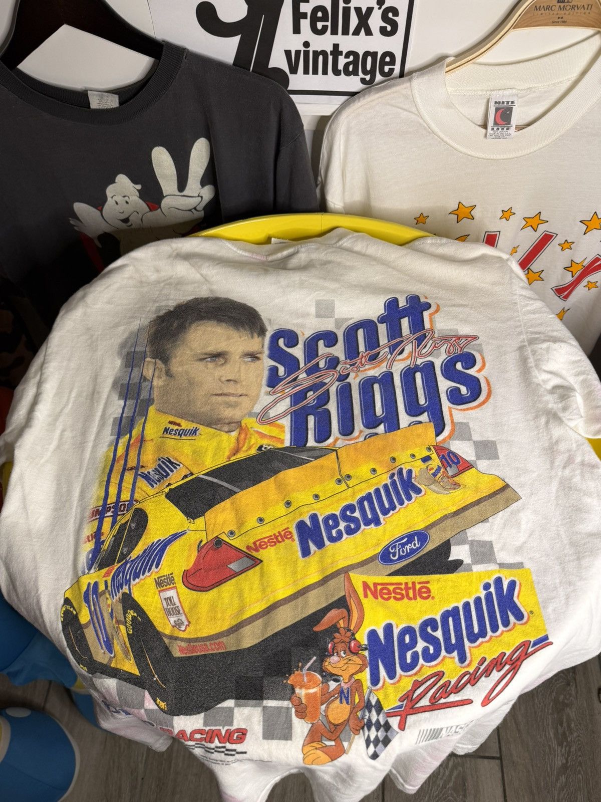 Vintage Vintage 1990s Nesquik Scott Riggs Racing shirt Size US L / EU 52-54 / 3 - 2 Thumbnail