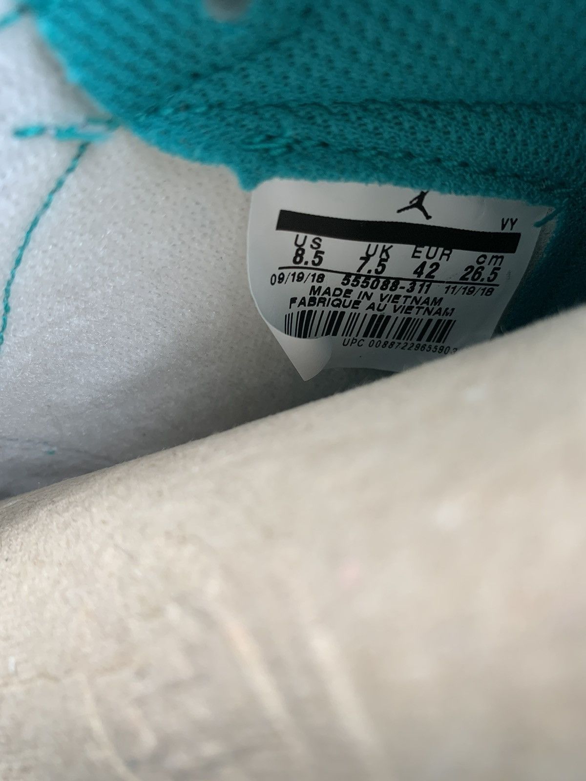 Jordan Brand AIR JORDAN 1 HIGH OG 'TURBO GREEN' Size US 8.5 / EU 41-42 - 18 Thumbnail