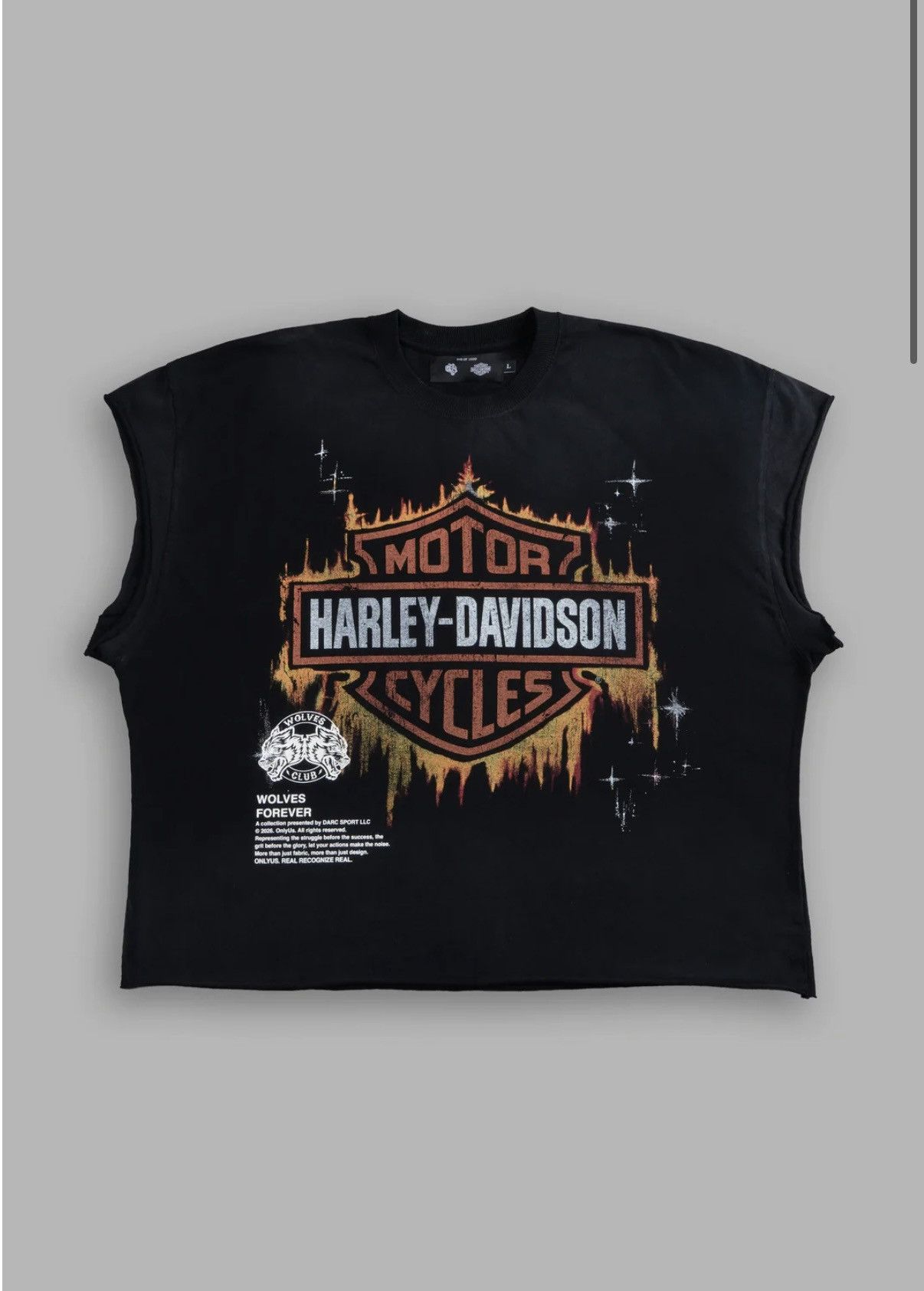 DARC SPORT X HARLEY DAVIDSON MID LENGTH CUT OFF SHIRT - 2XL