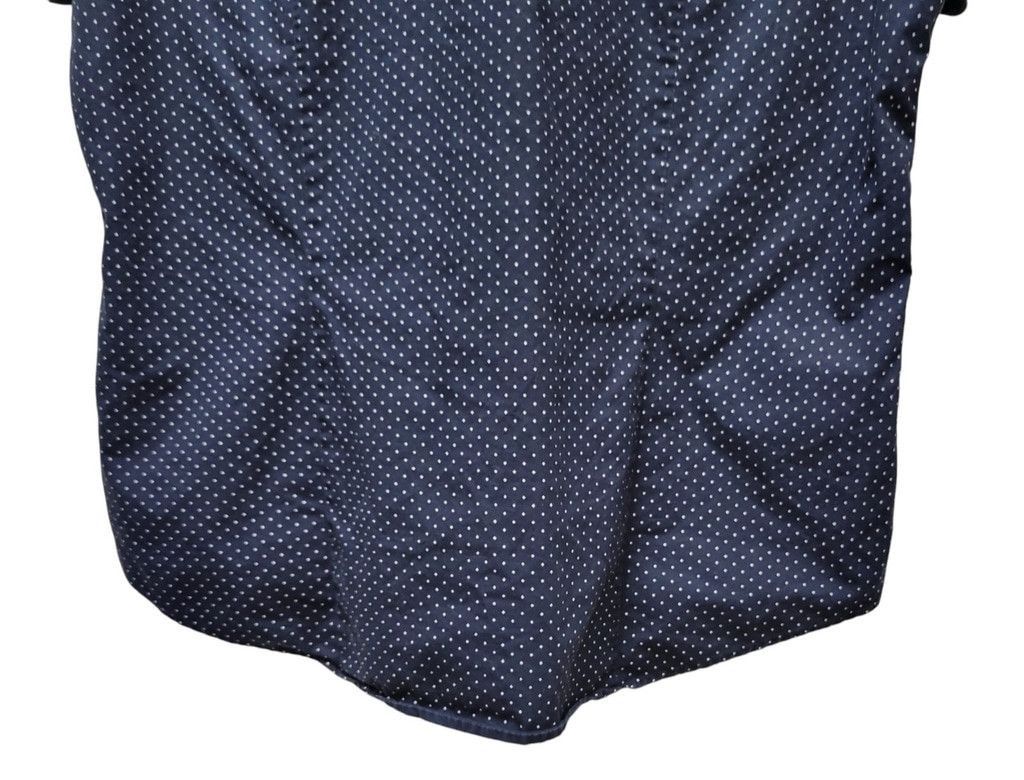 Michael Kors Michael Kors Slim-Fit Navy Polka-dot Button-Up Cotton Shirt Size US L / EU 52-54 / 3 - 7 Thumbnail
