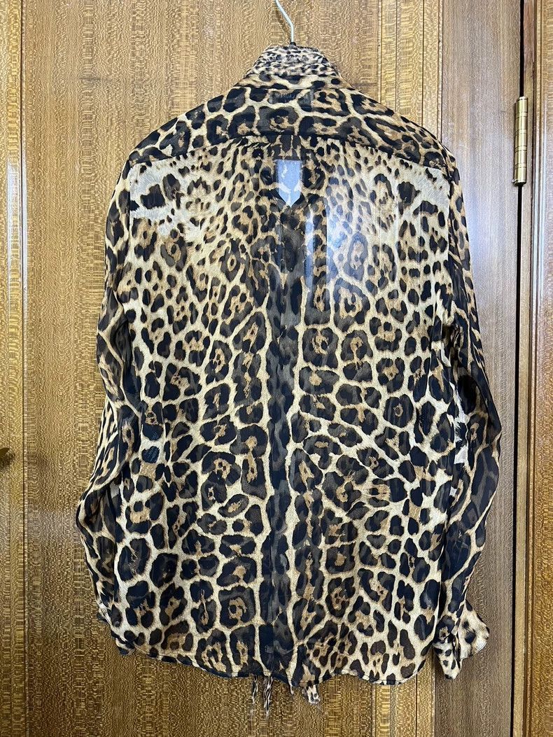 Saint Laurent Paris Saint Laurent Paris 19ss mulberry silk leopard print shirt- Size US XS / EU 42 / 0 - 2 Thumbnail
