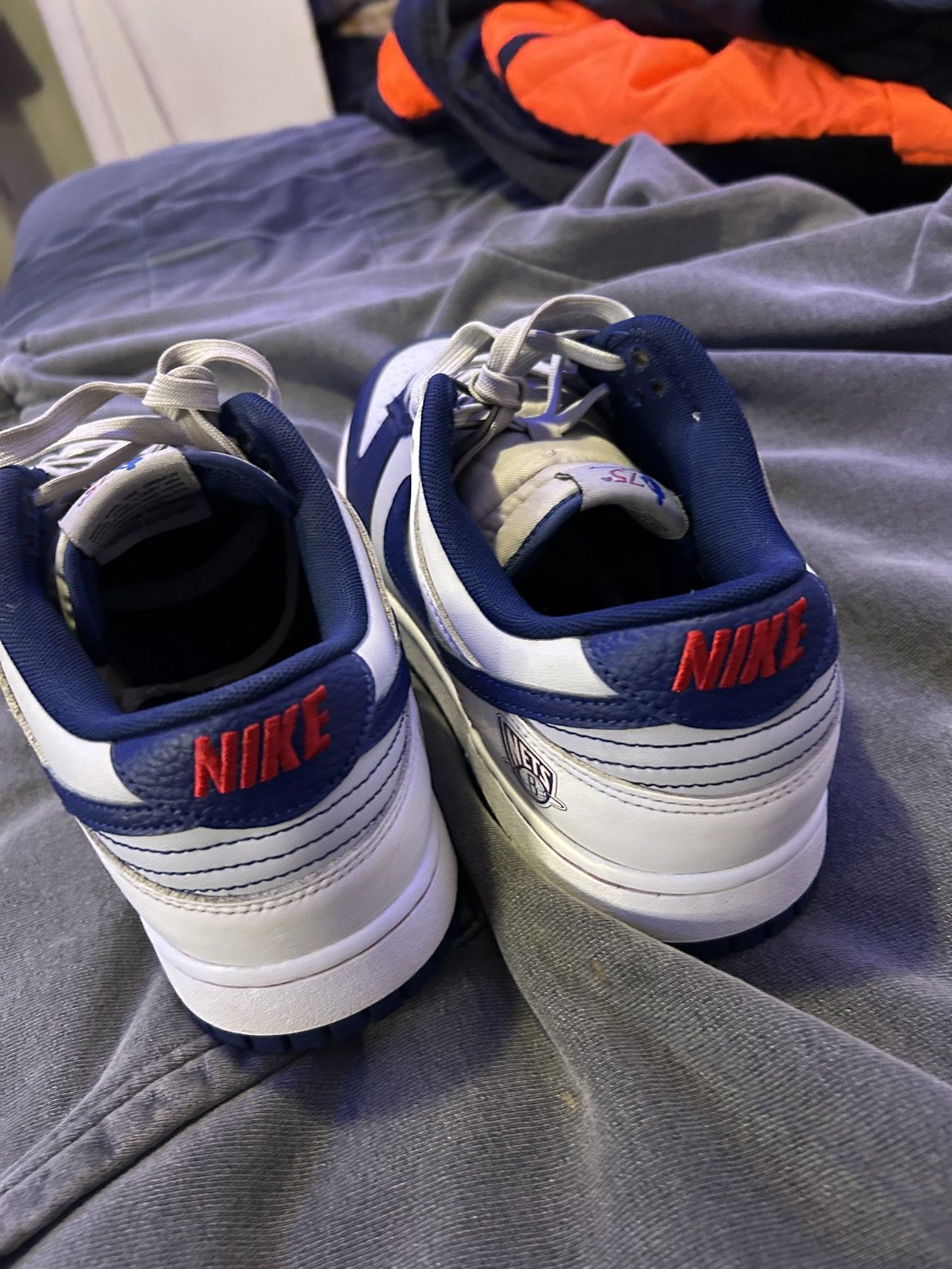 Nike NBA x Nike Dunk Low EMB '75th Anniversary Brooklyn Nets' Size US 11 / EU 44 - 5 Thumbnail