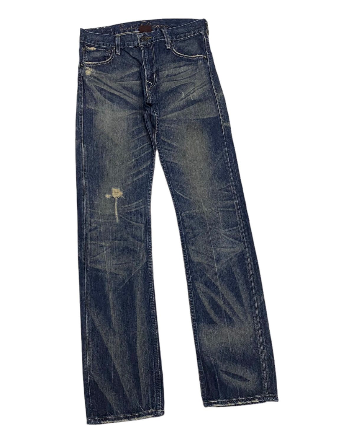 Levi's Vintage Clothing × Undercover VTG LEVIS 202🔥BUCKLE BACK DISTRESSED DENIM UNDERCOVER STYLE Size US 29 - 5 Thumbnail