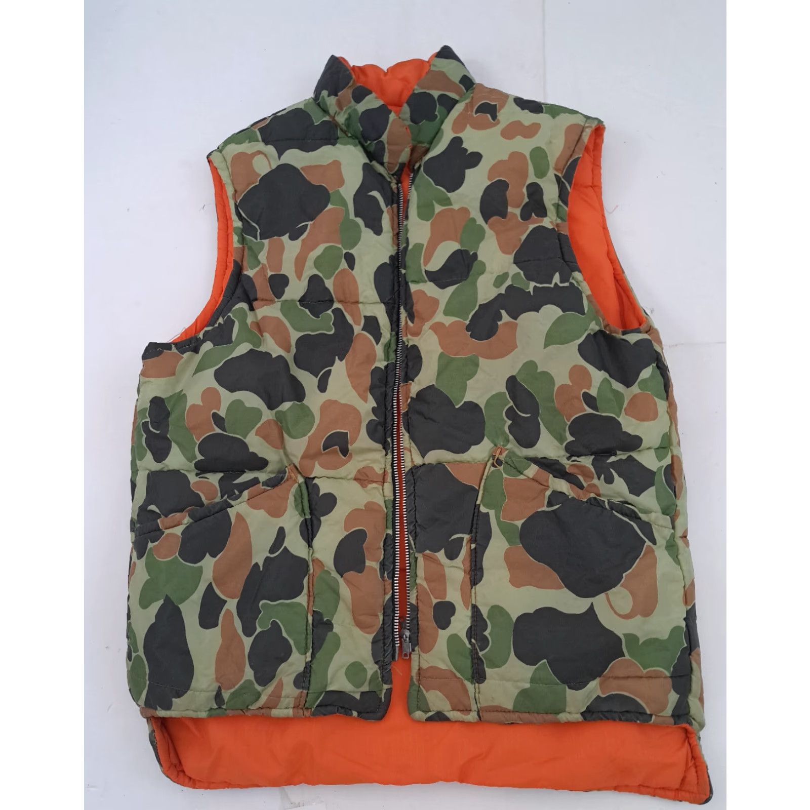 Vintage VINTAGE American field Venture Vest Shirt Mens L Down Puffer Zip Full Size Large USA Camo Hunting Size US L / EU 52-54 / 3 - 4 Thumbnail