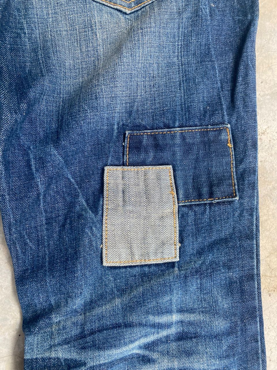 If Six Was Nine 💥FLARE💥SOUL FRANKY AMERICAN STYLE DISTRESSED DENIM Size US 33 - 8 Thumbnail