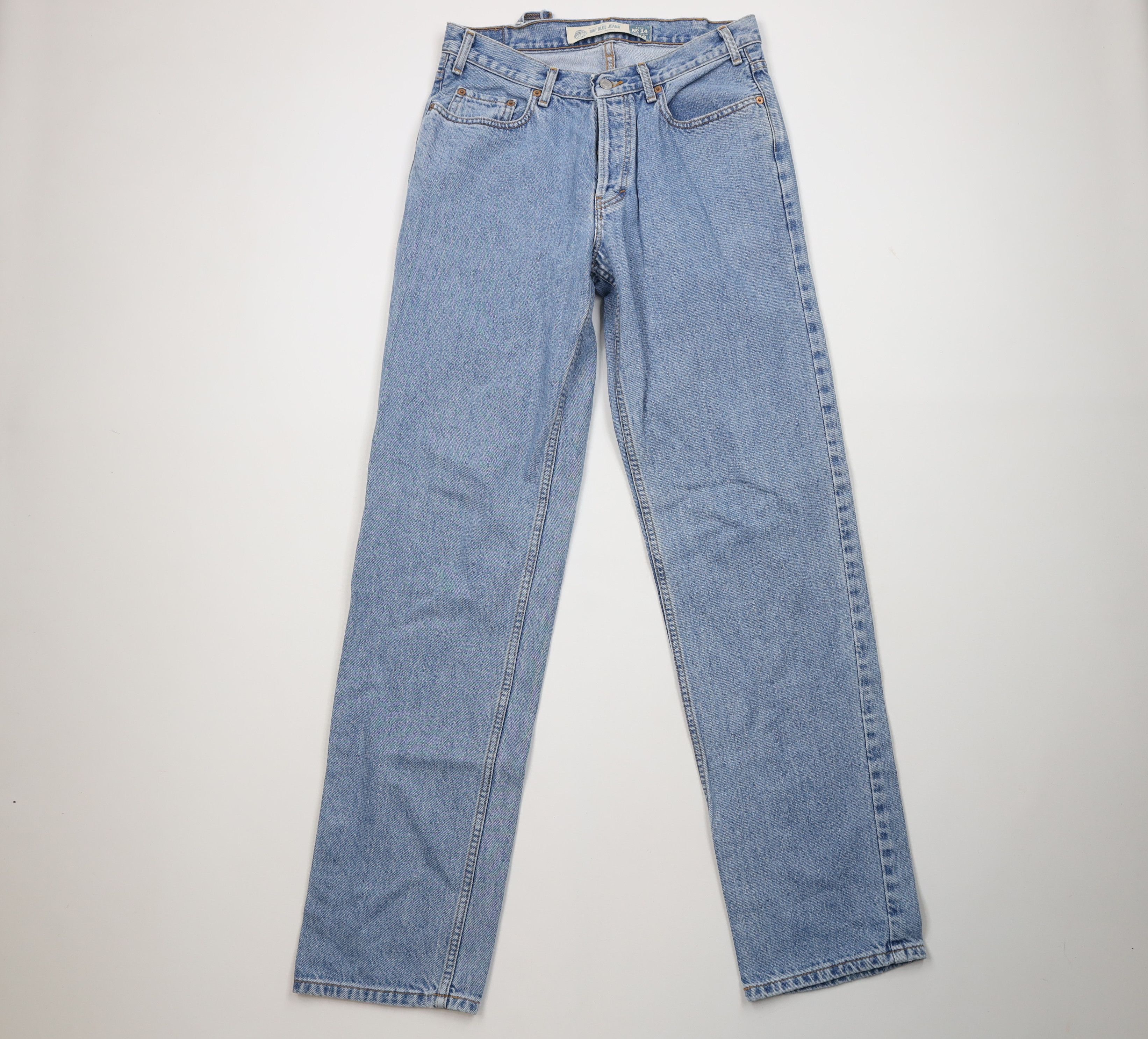 Gap Vintage 90s Gap Relaxed Straight Leg Button Fly Jeans USA Size US 33 - 1 Thumbnail