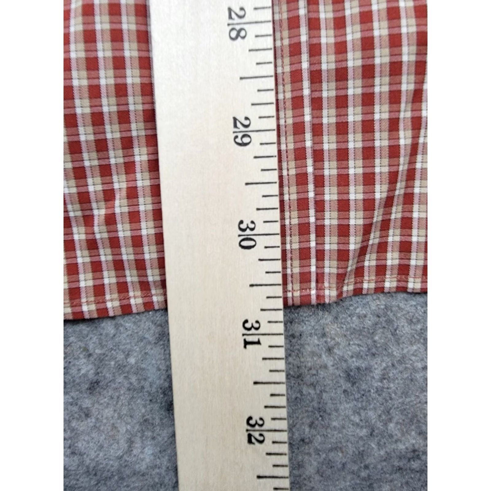 Vintage L.L. Bean Shirt Mens Medium Red Check Long Sleeve Button Down Wrinkle Resistant Size US M / EU 48-50 / 2 - 7 Thumbnail
