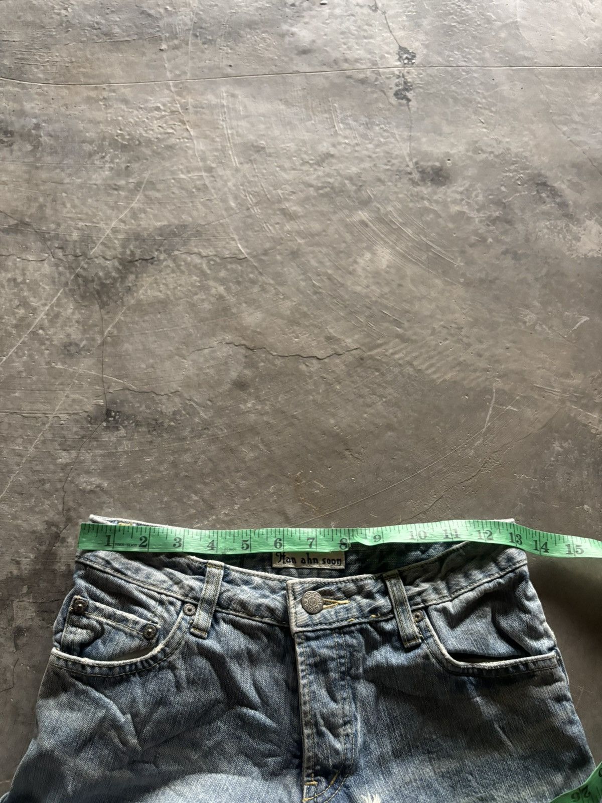 Japanese Brand HAN AHN SOON skinny slim flare distressed japanese punk vkei Size US 26 / EU 42 - 18 Thumbnail