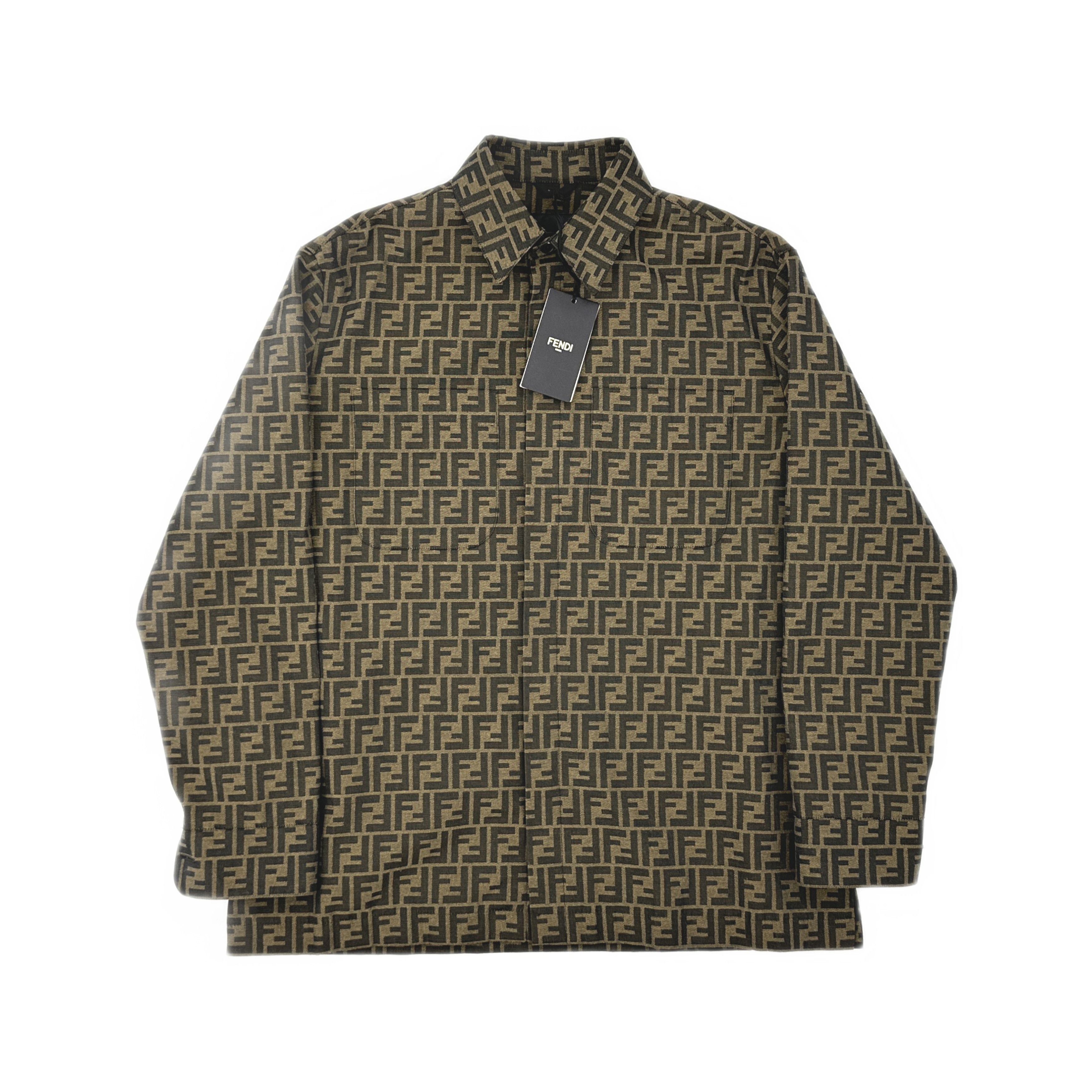 Fendi Fendi FF Logo Overshirt Size 50 Size US M / EU 48-50 / 2 - 1 Thumbnail