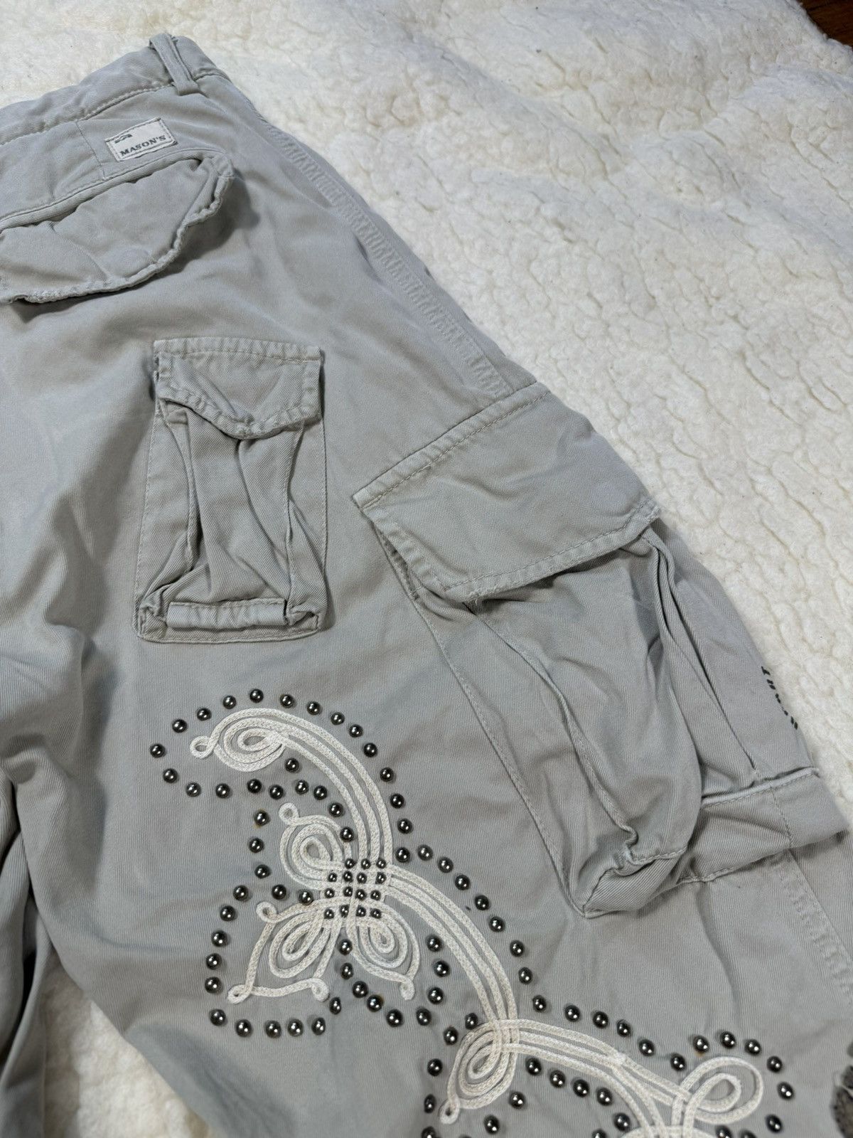 Mason's Masons embroidery metal rivets vintage cargo pockets pants Size US 32 / EU 48 - 12 Thumbnail