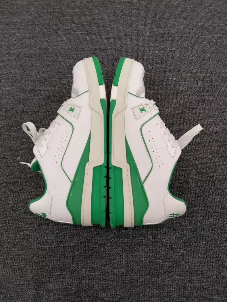 Louis Vuitton Green Trim Trainer Sneakers-2507