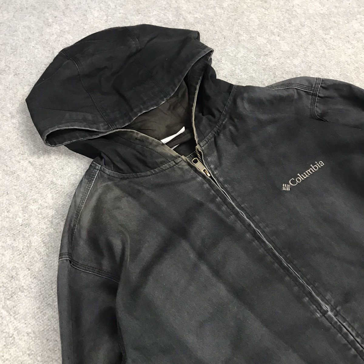 Columbia × Vintage COLUMBIA BLACK FADED ZIPPER HOODIES JACKET Size US XL / EU 56 / 4 - 6 Thumbnail