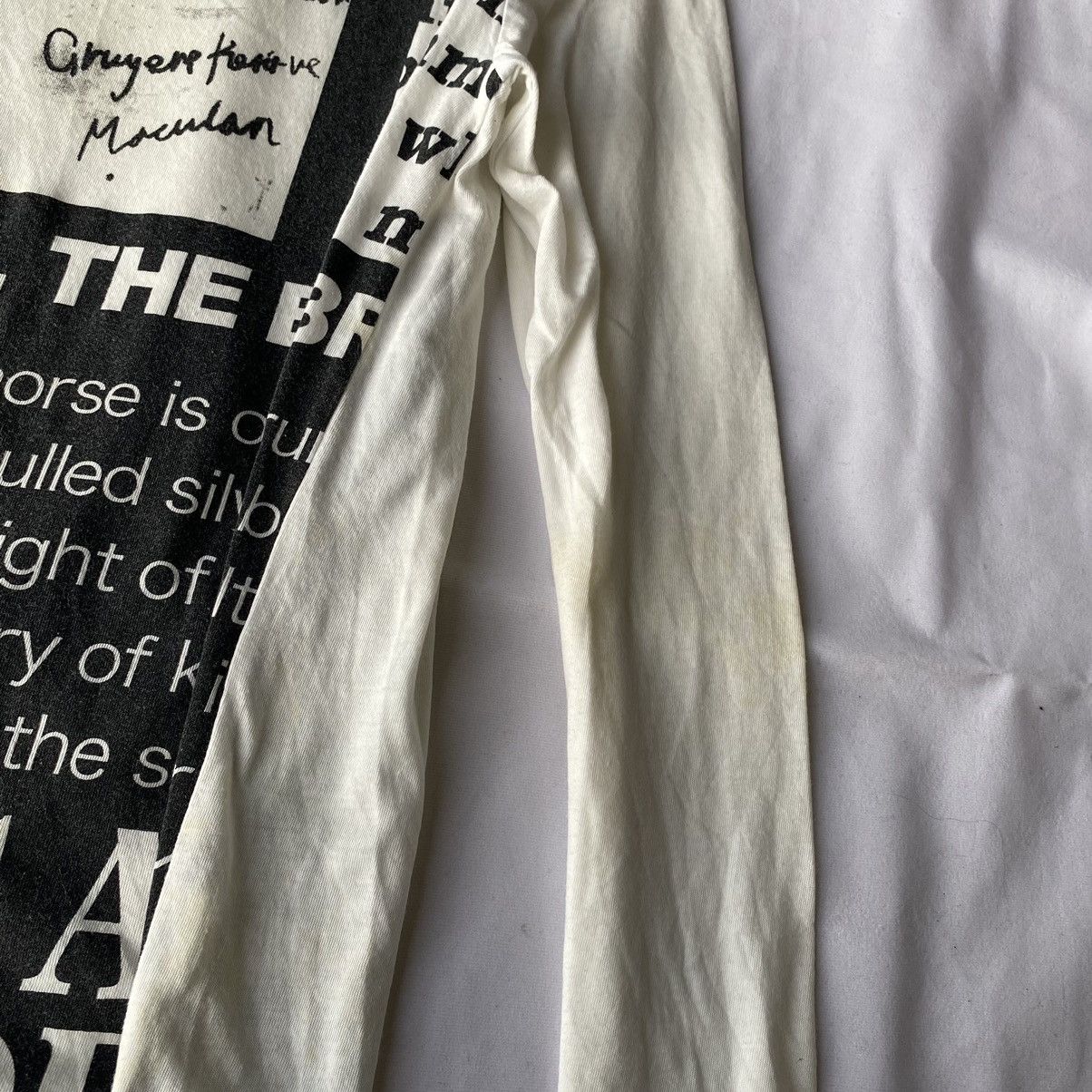 If Six Was Nine × Japanese Brand × Le Grande Bleu (L.G.B.) Japanese Poem Newspaper Long Sleeve Ifsix Lgb Style Size US M / EU 48-50 / 2 - 5 Thumbnail