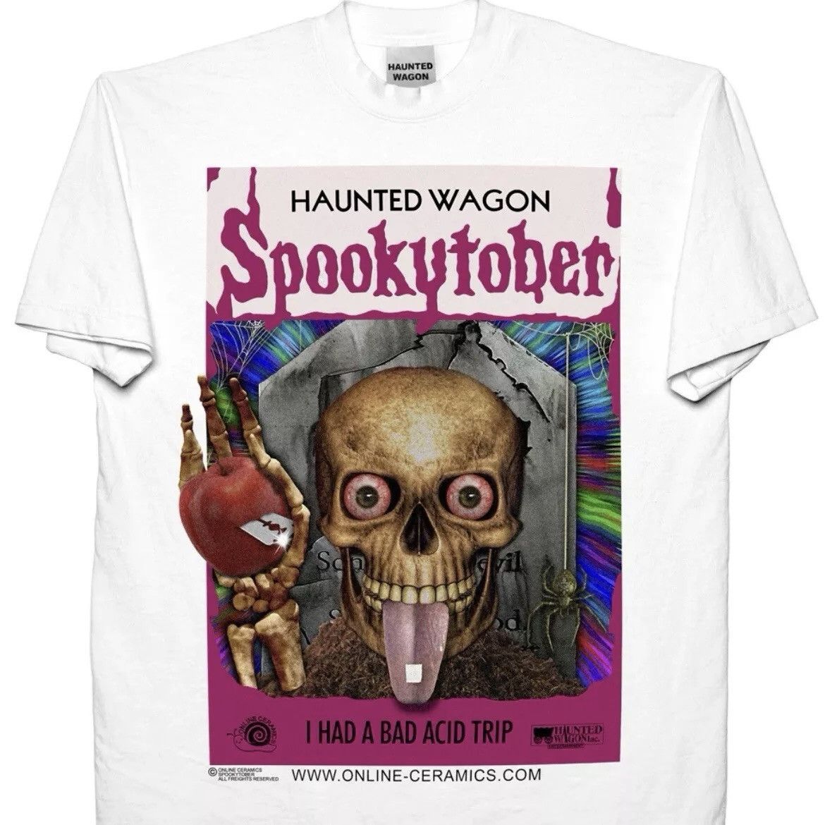 S Online Ceramics Spookytober I Had a Bad Acid Trip T Shirt