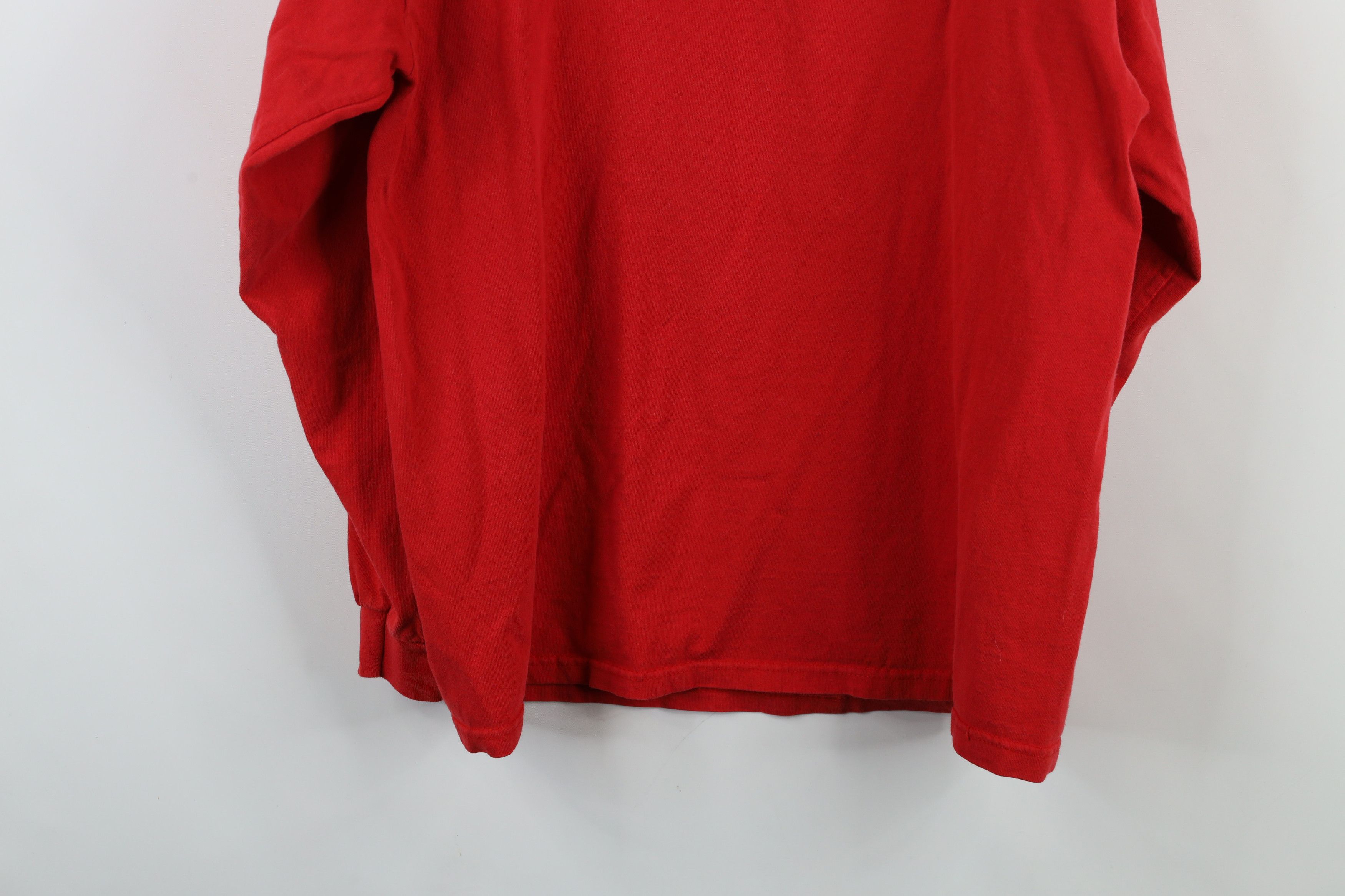 Vintage Vintage 90s Ohio State University Long Sleeve T-Shirt Red Size US L / EU 52-54 / 3 - 12 Thumbnail