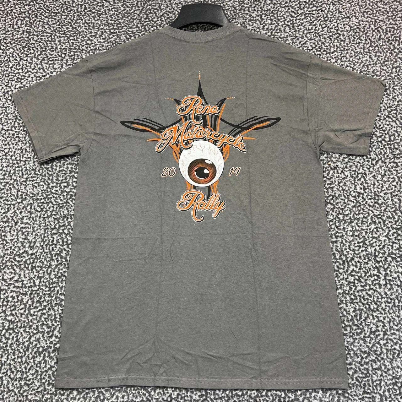 Gildan Vintage Reno Motorcycle Rally Shirt Men L Short Sleeve New Size US L / EU 52-54 / 3 - 1 Thumbnail