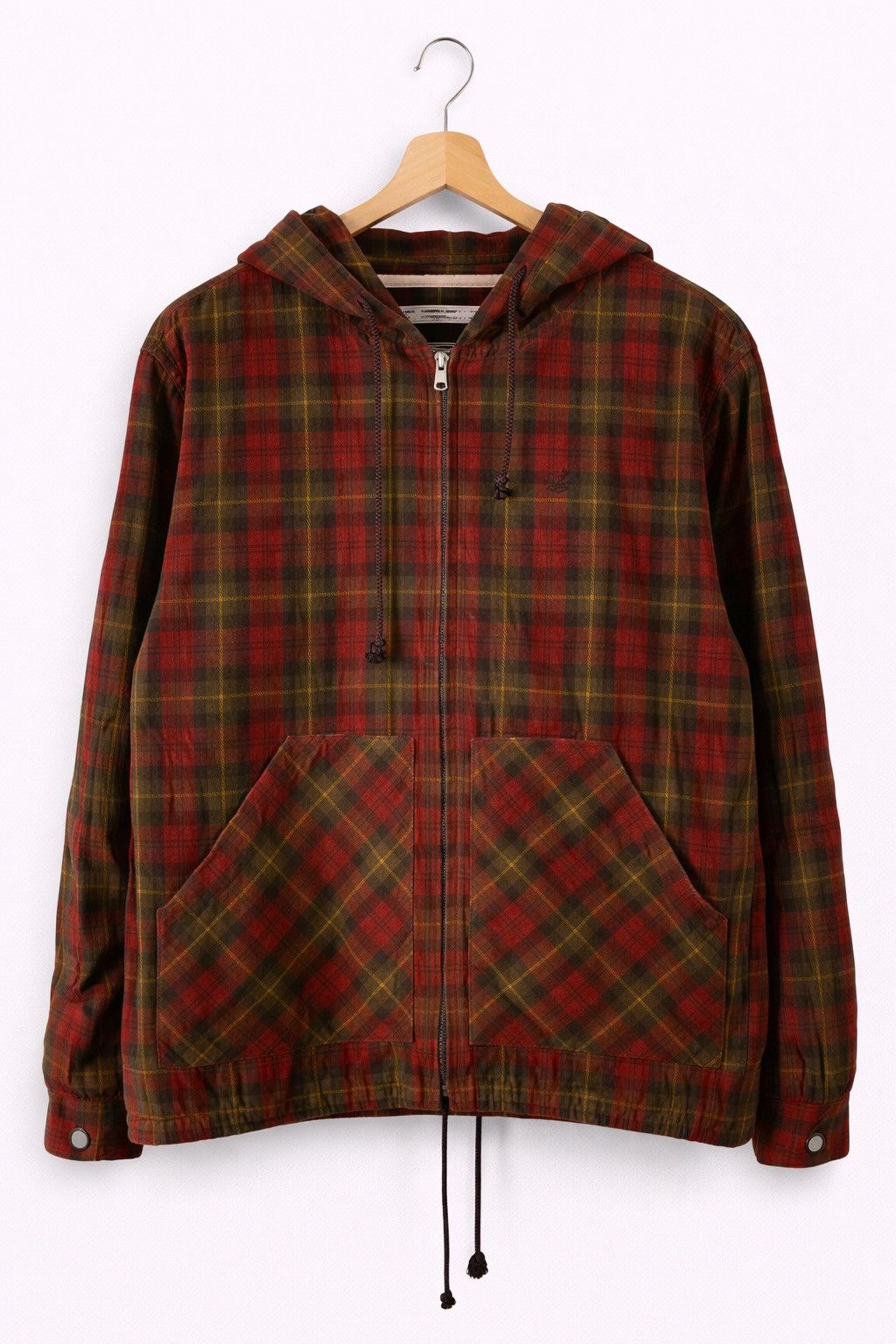 Number (N)ine Invincible x Number (N)ine Plaid Hooded Jacket Zip Hoodie Size US L / EU 52-54 / 3 - 1 Thumbnail