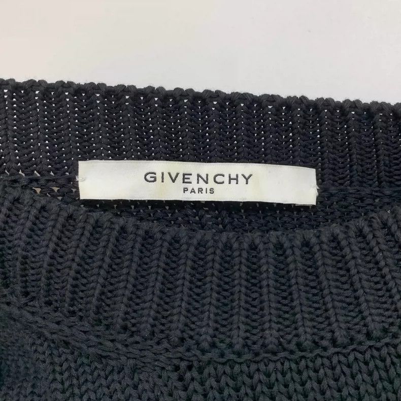 Givenchy Givenchy Black Letter Logo Jacquard Knit Sweater 2505-Nexta Size US XS / EU 42 / 0 - 3 Thumbnail