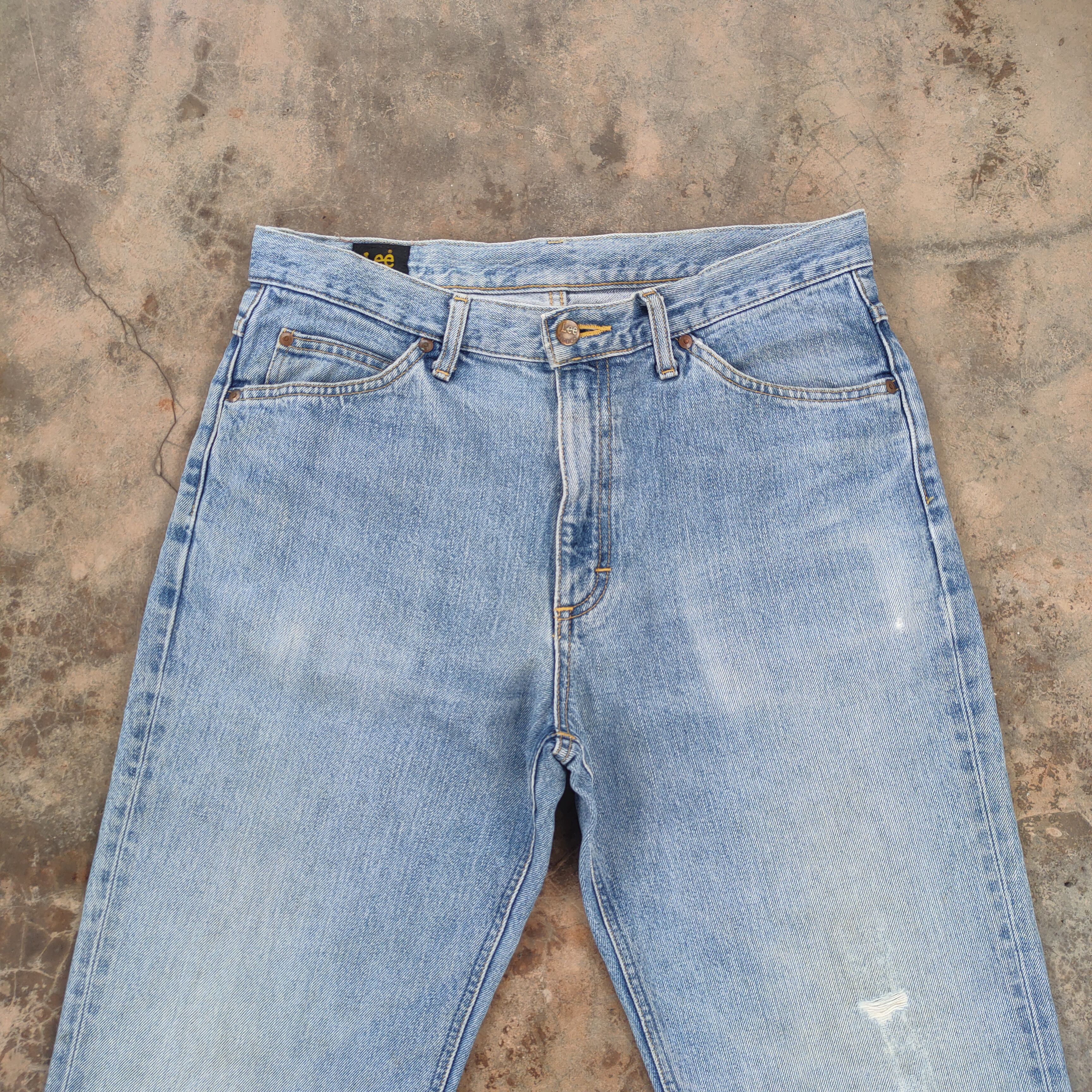 Lee W34 VINTAGE LEE RIDERS FADED RIPPED JEANS DENIM PANTS Size US 34 / EU 50 - 3 Thumbnail