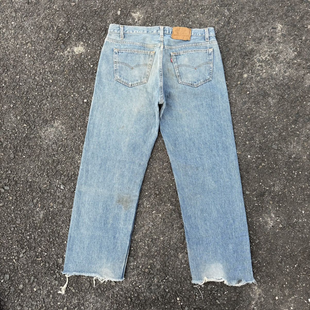 Levi's Vintage Clothing W35 VINTAGE LEVI'S 501 USA 91' FADED DENIM JEAN PANTS Size US 35 - 2 Thumbnail
