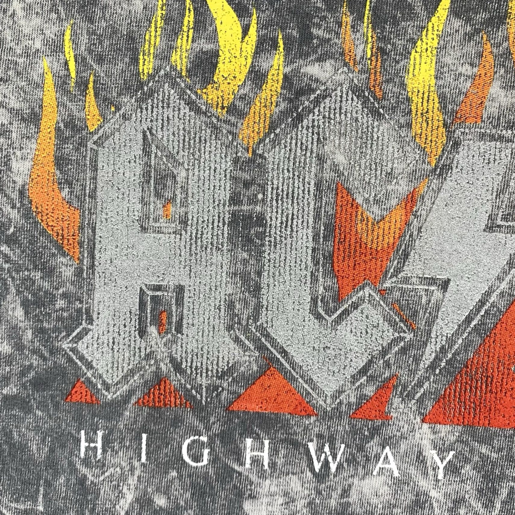 Vintage AC/DC Summer Crop Top Highway To Hell Tie Die Gray Shirt M Unisex Adults Mid Gray Graphic Print T-Shirt 2020s Rock N Roll Tour Men Women Size US M / EU 48-50 / 2 - 5 Thumbnail