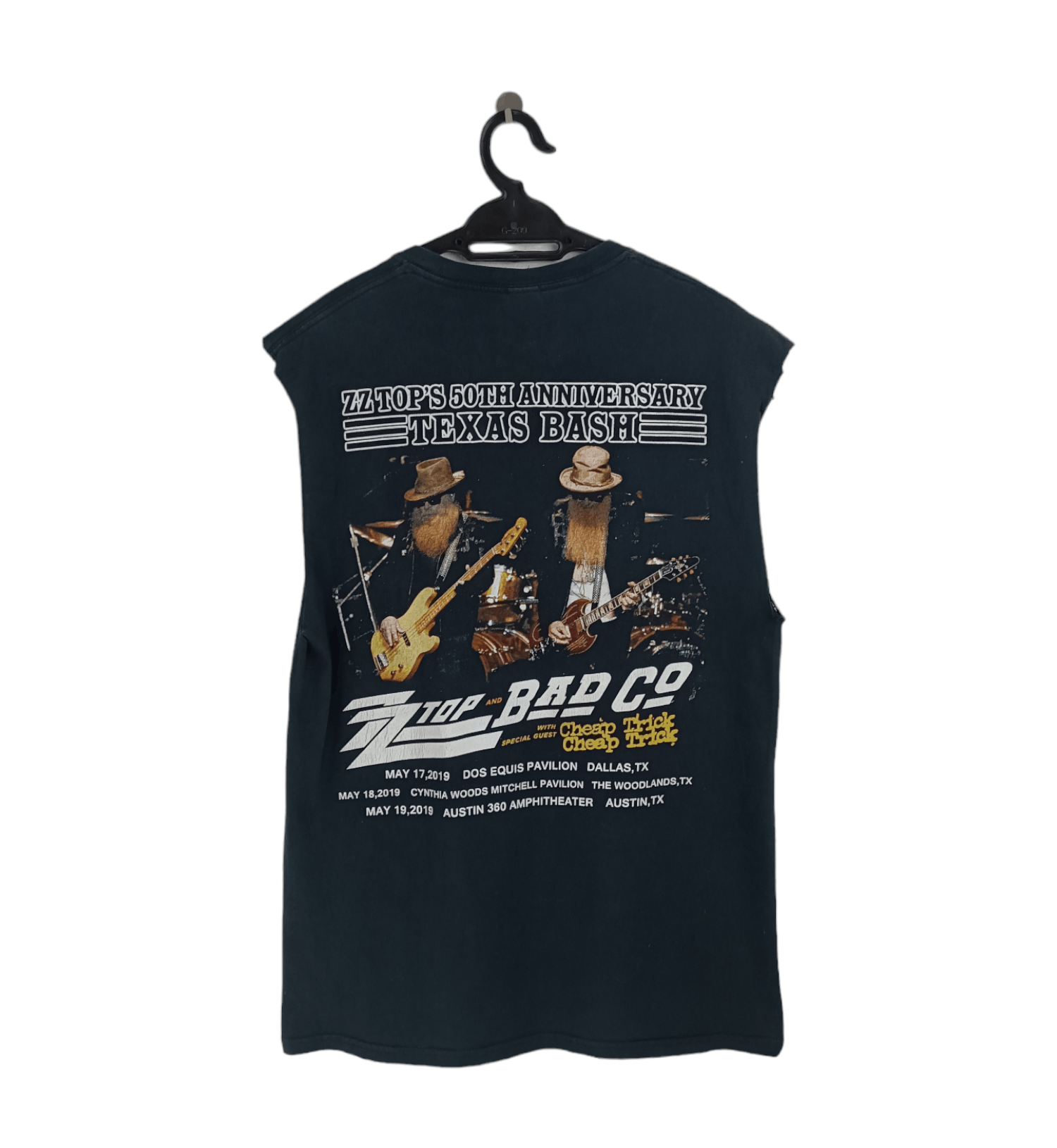 VINTAGE ZZTOP 50 YEARS ANNIVERSARY 2019 SLEEVELES TANK TOP