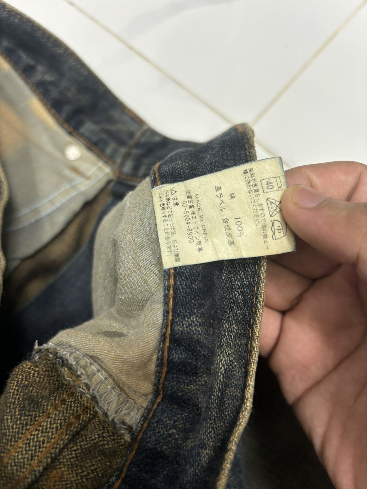 If Six Was Nine Flare Jeans Vintage Wrangler Waxed Flare Denim Size US 28 / EU 44 - 12 Thumbnail