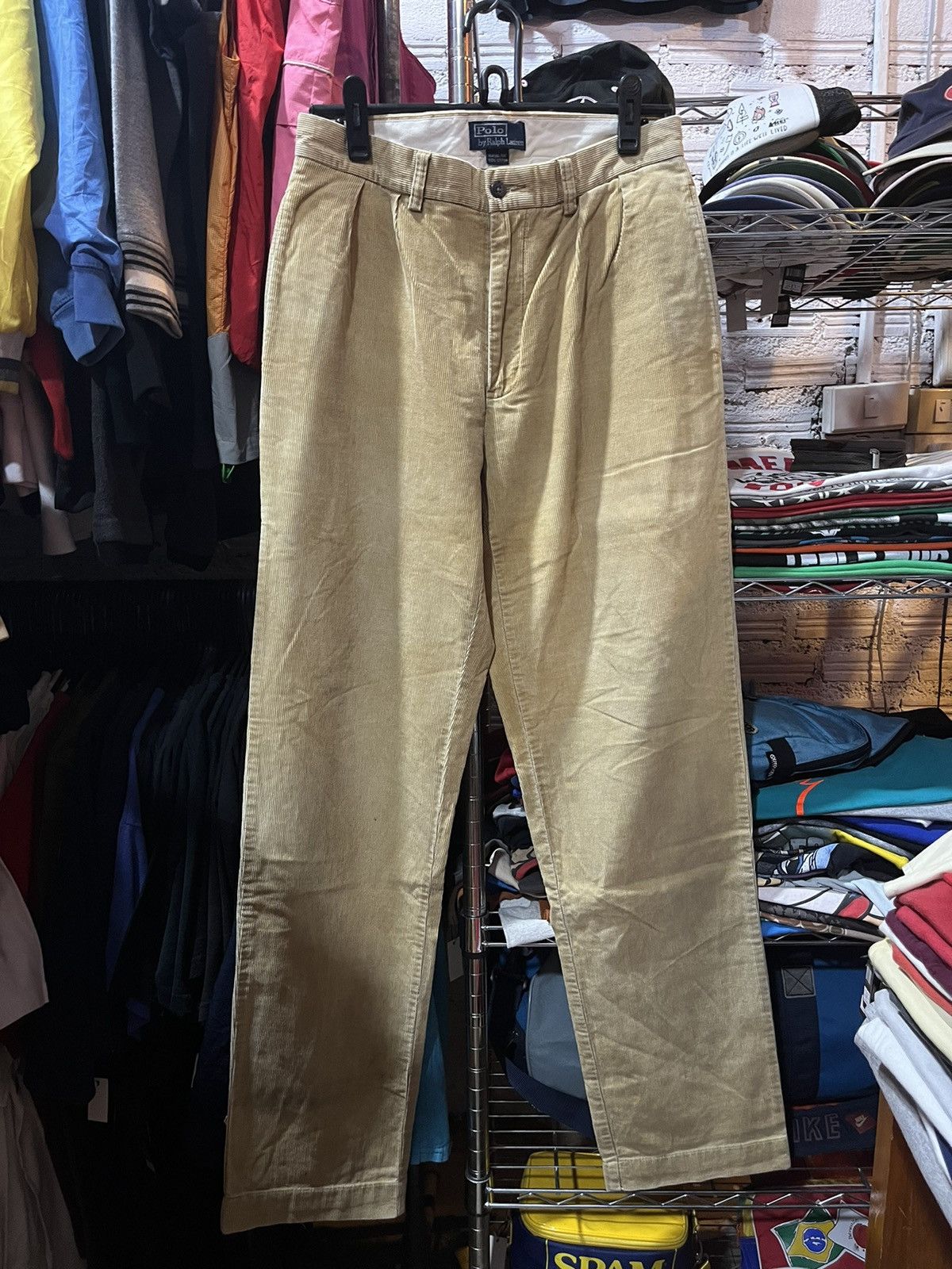 Polo Ralph Lauren Polo Ralph Lauren Corduroy Keating Pants 90s Size US 30 / EU 46 - 1 Thumbnail
