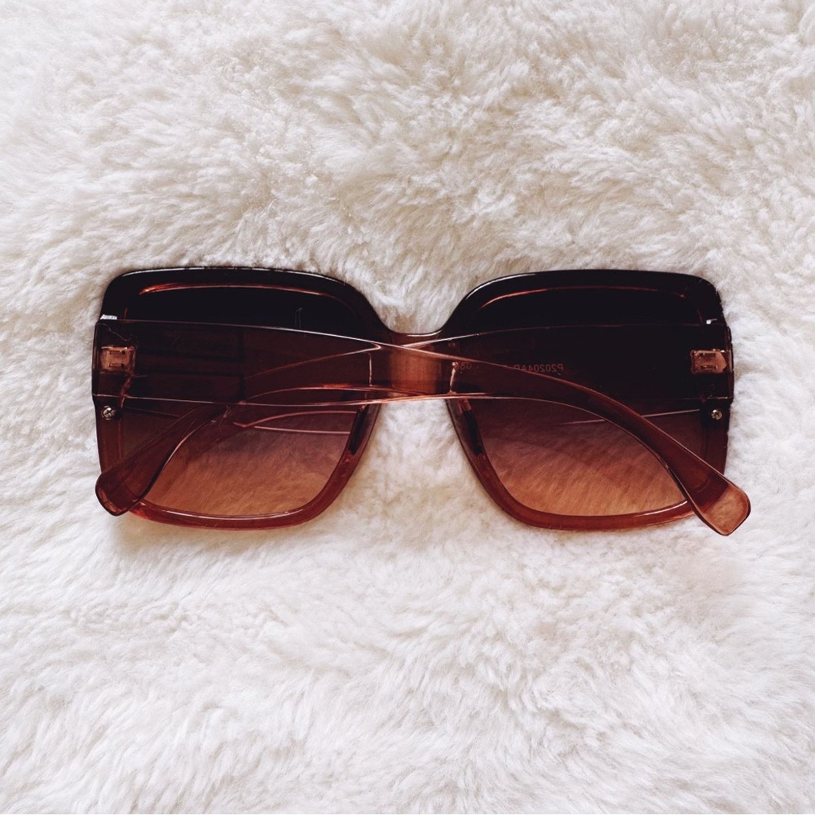 Other Abby Clear Brown Square Frame Sunglasses Size ONE SIZE - 11 Thumbnail