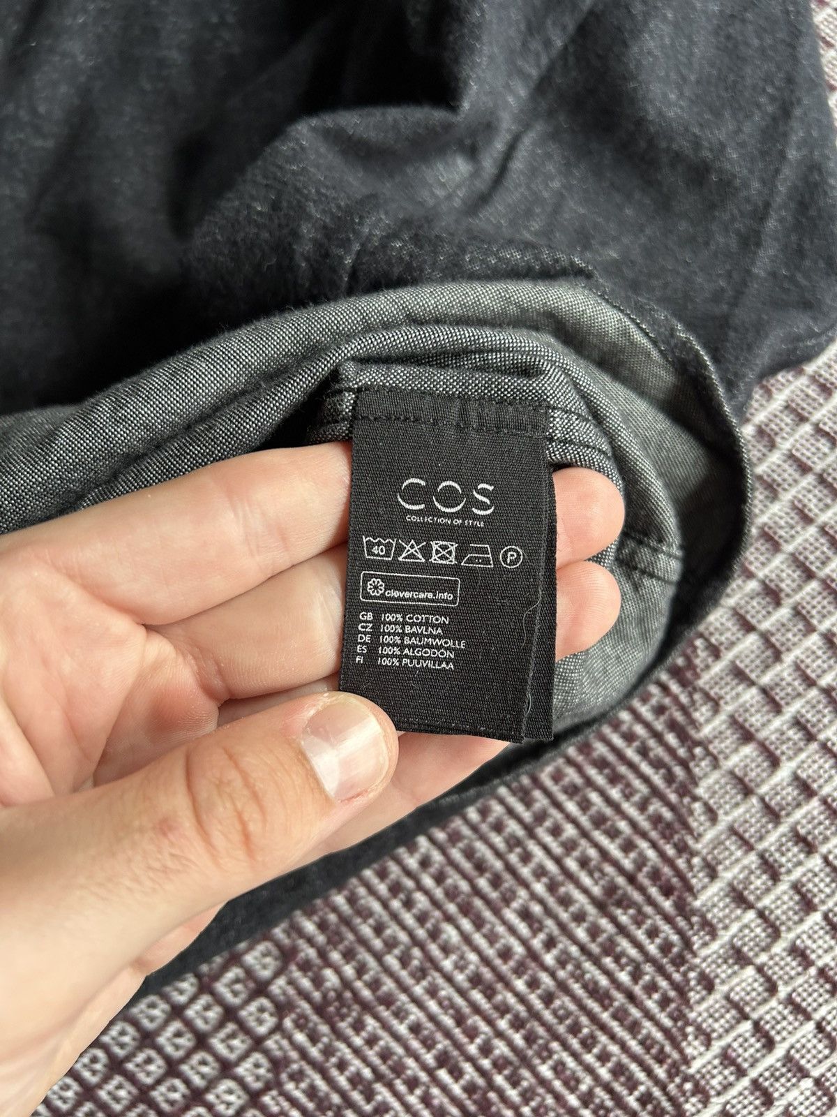 Cos COS Shirt Button Up Solid Style Unisex Streetwear Size S Size US S / EU 44-46 / 1 - 7 Thumbnail
