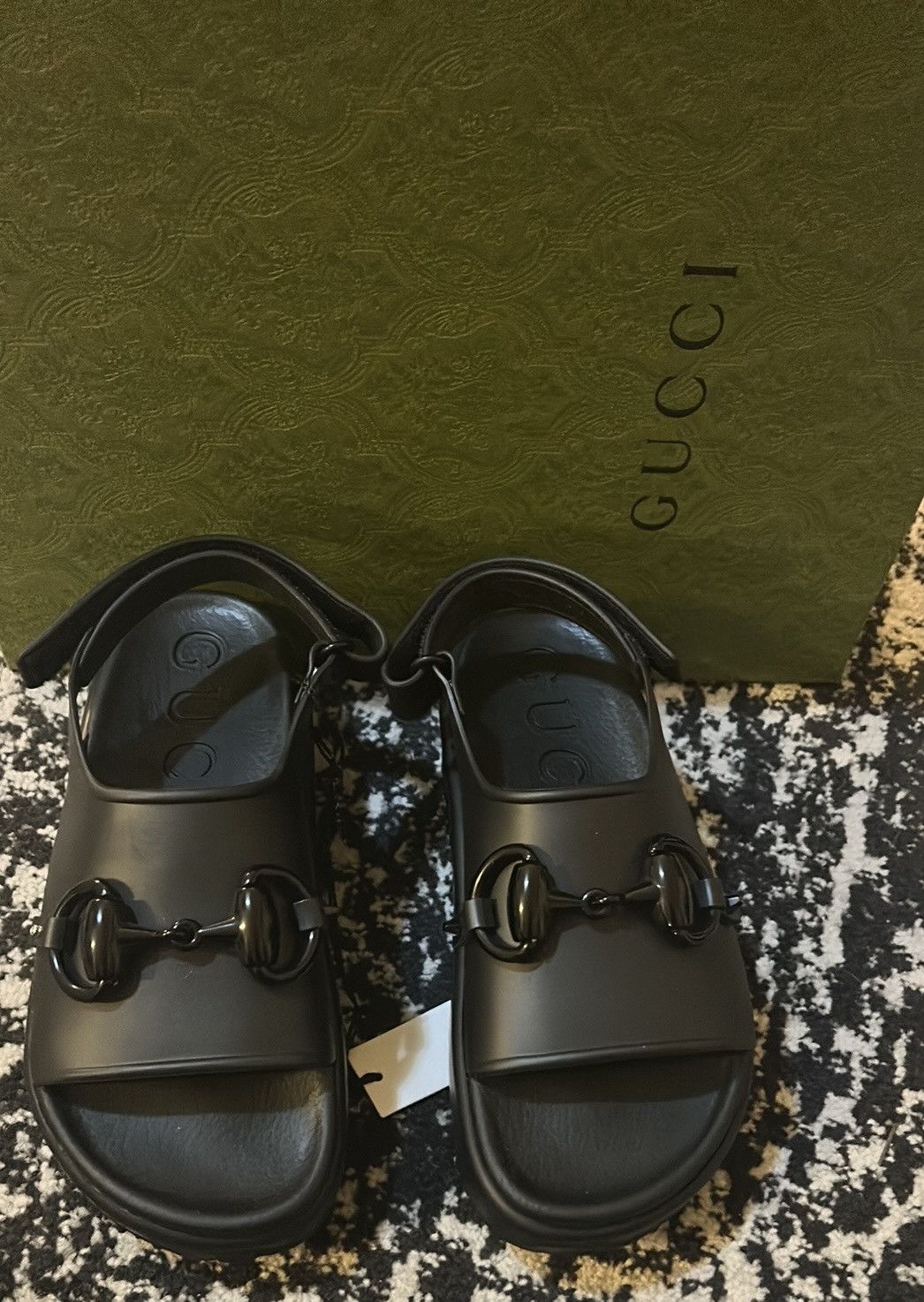 Gucci Gucci Horsebit Flatform Sandal Black Size US 7 / IT 37 - 2 Thumbnail