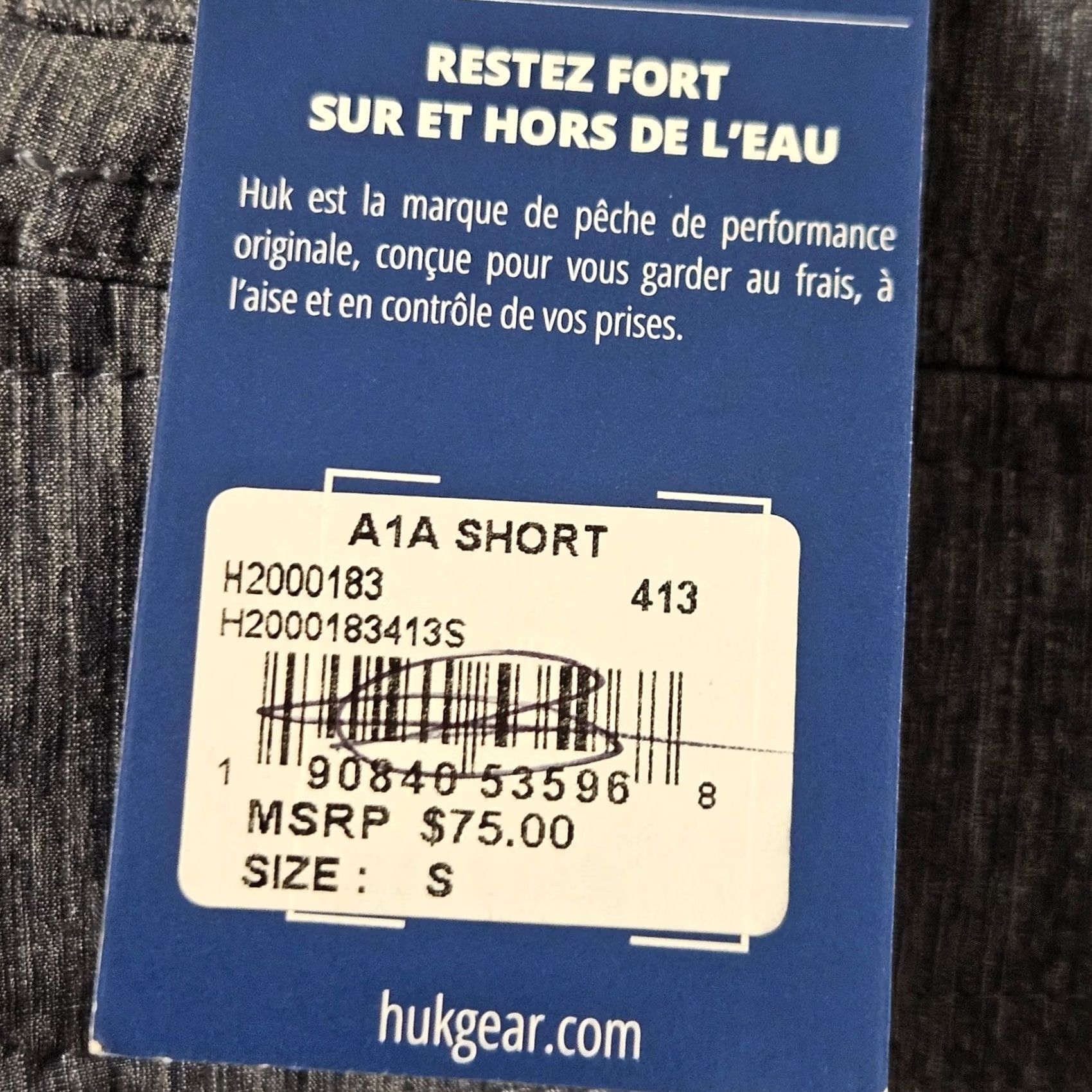 Vintage Huk Shorts Mens S Blue A1A Pro Nylon Stretch Fishing Sports Outdoor Hiking Size US 29 - 4 Thumbnail