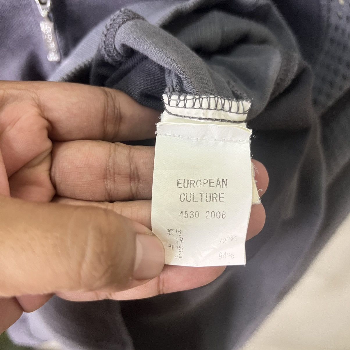 If Six Was Nine EUROPEAN CULTURE ROYAL DYE BONDAGE MESH NETTING ZIPER HOODIE Size US L / EU 52-54 / 3 - 10 Thumbnail