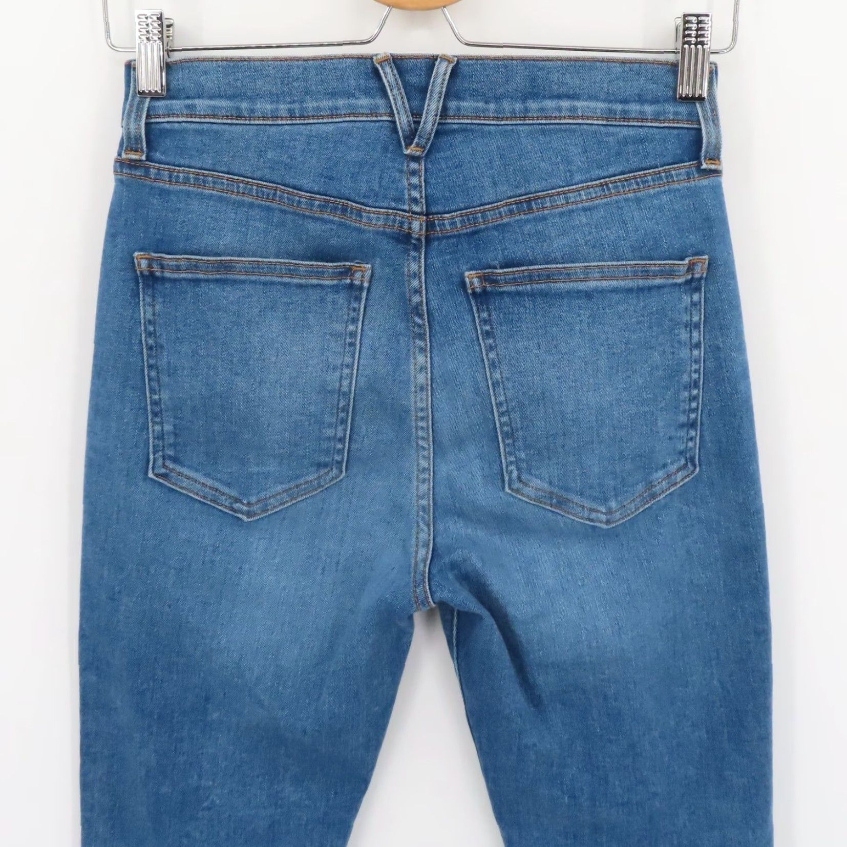 Veronica Beard VERONICA BEARD Jeans Women 27 Carly Kick Flare High Rise Denim 5-Pocket Blue Bohemian Cropped Modern Regular Mens? Size 27" / US 4 / IT 40 - 7 Thumbnail