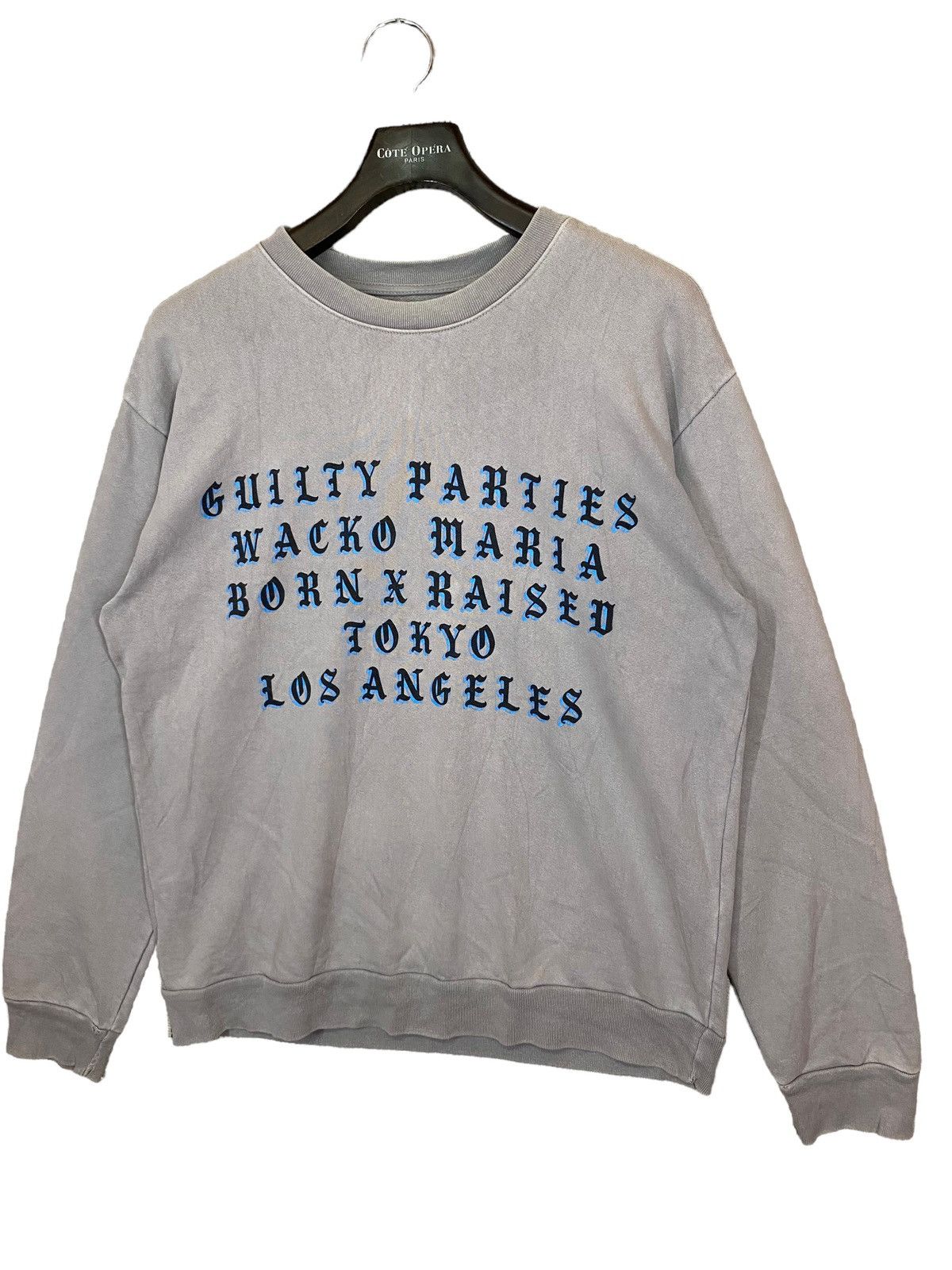 Wacko Maria ‼️wacko maria x born x raised sweatshirt distressed sunfaded Size US L / EU 52-54 / 3 - 4 Thumbnail
