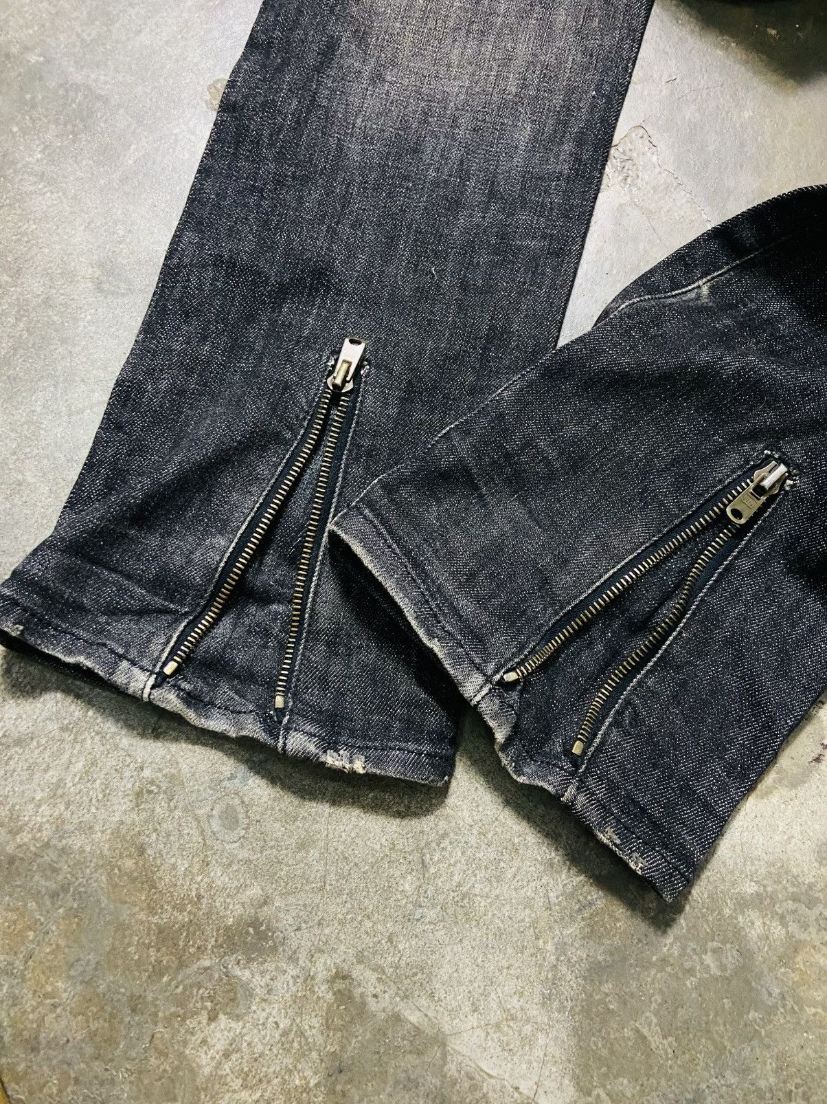 If Six Was Nine Rico (Zip RIRI) Punk Gothic Skinny Jeans Size US 32 / EU 48 - 15 Thumbnail